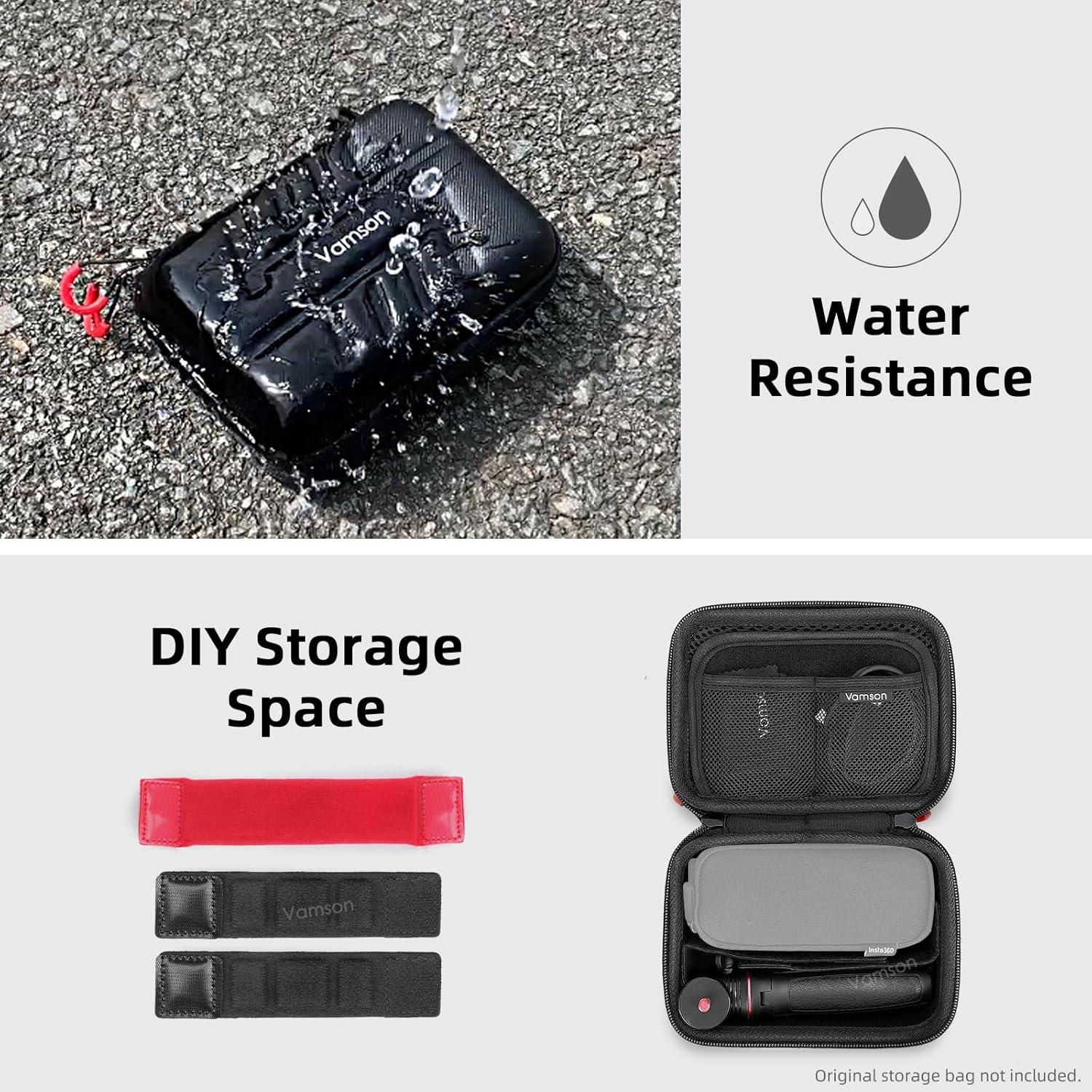 Accessories Kit for Insta360 X4 Action Camera, with Protective Hard Case, Tempered Glass Protectors Film, Multi-functional Tripod, Silicone Case Accessories Bundle