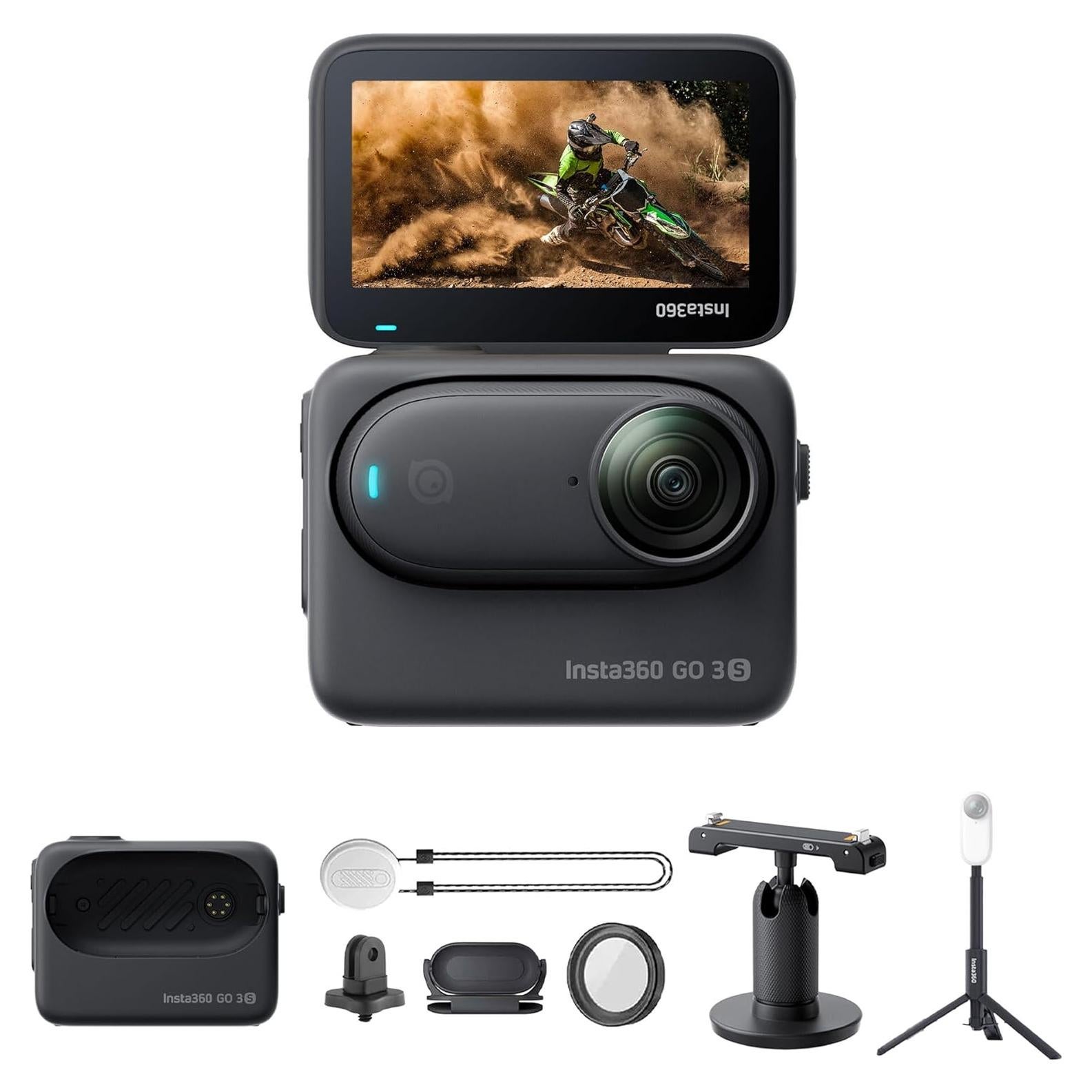 Cámara de Acción Insta360 GO 3S 128GB Negra 4K Impermeable