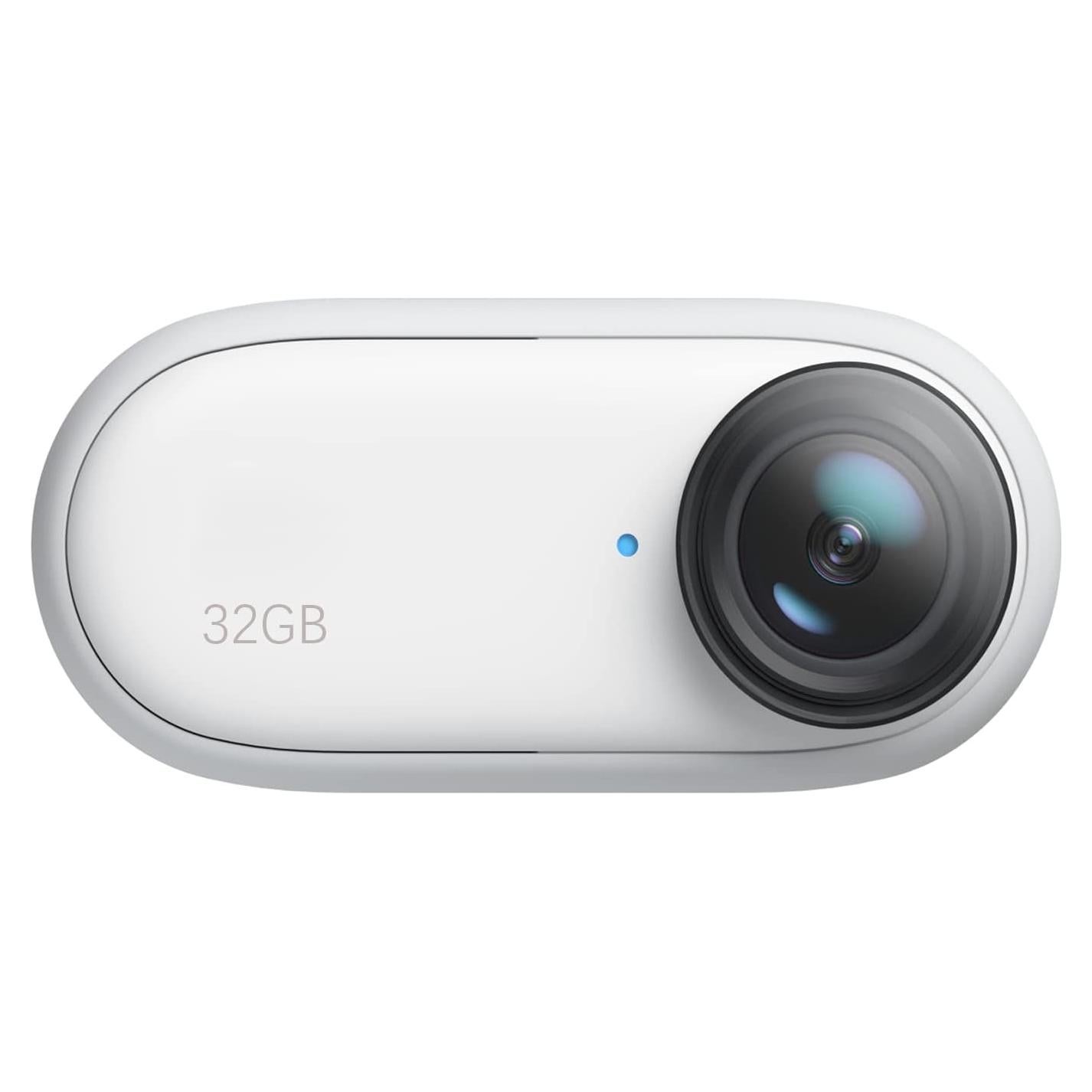 Insta360 GO3 32GB – Small & Lightweight Action Camera, Portable and Versatile, Hands-Free POV, Mount Anywhere, Stabilization, Multifunctional Action Pod, Waterproof, for Travel, Sports, Vlog