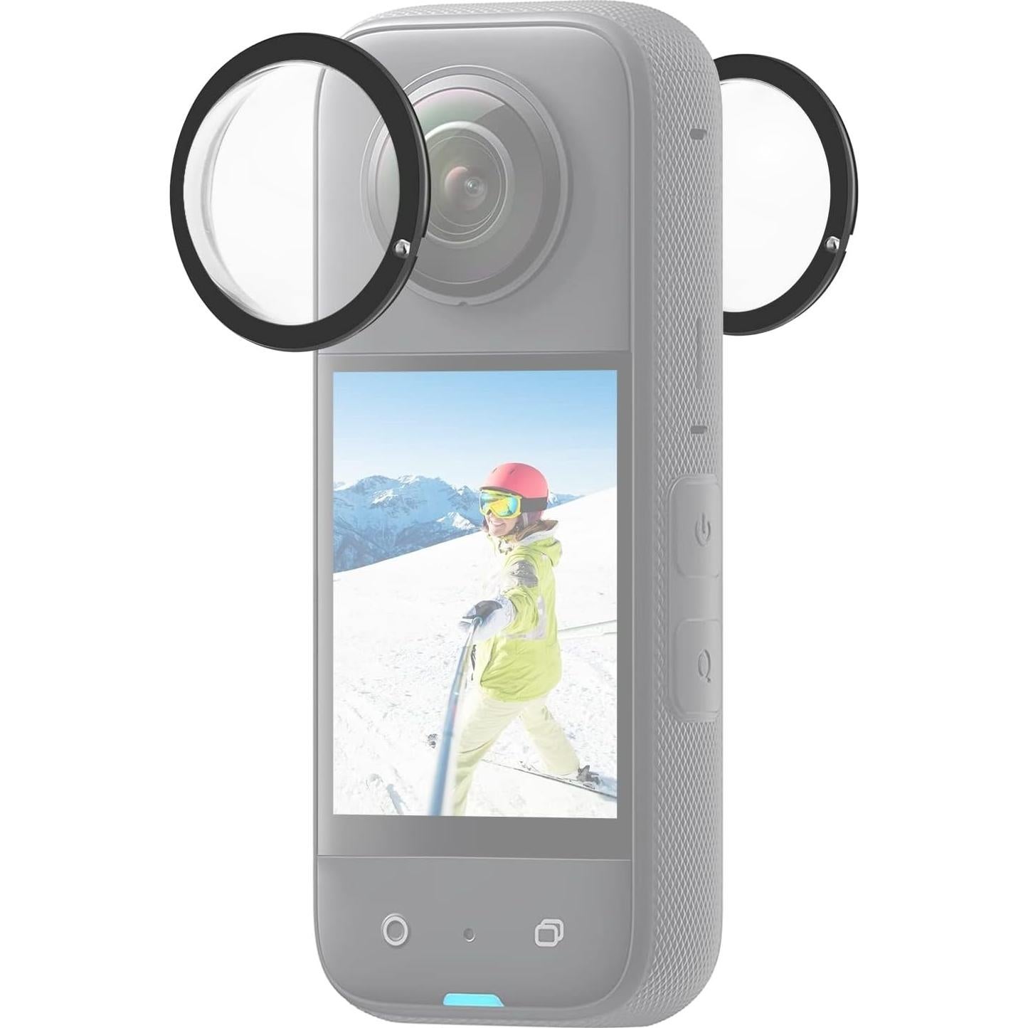 Protector de Lente Adhesivo PULUZ para Insta360 X3 - Impermeable