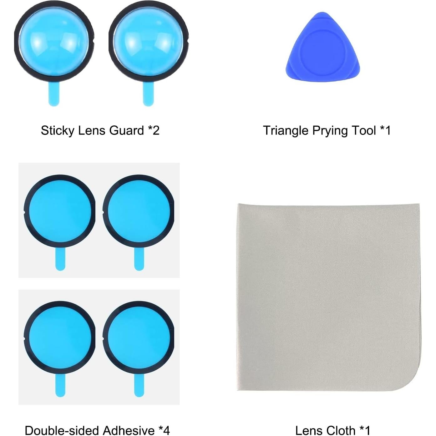 Protector de Lente Adhesivo PULUZ para Insta360 X3 - Impermeable