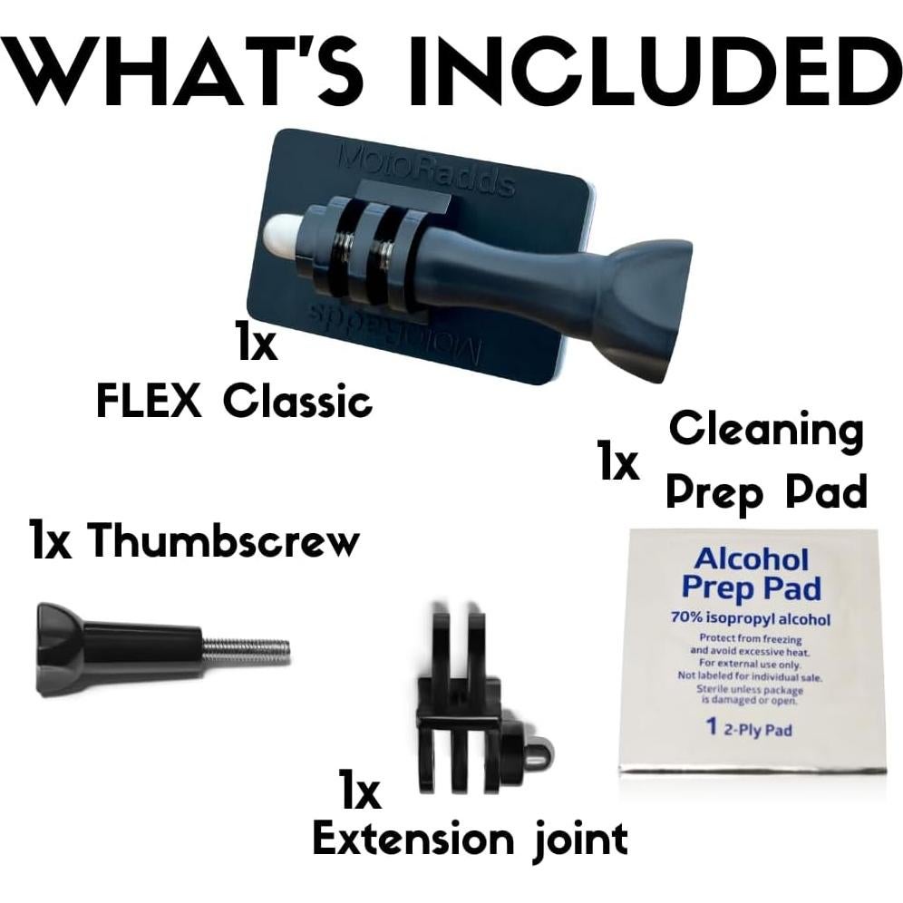 Soporte de Cámara de Acción Flexible MotoRadds Flex Classic