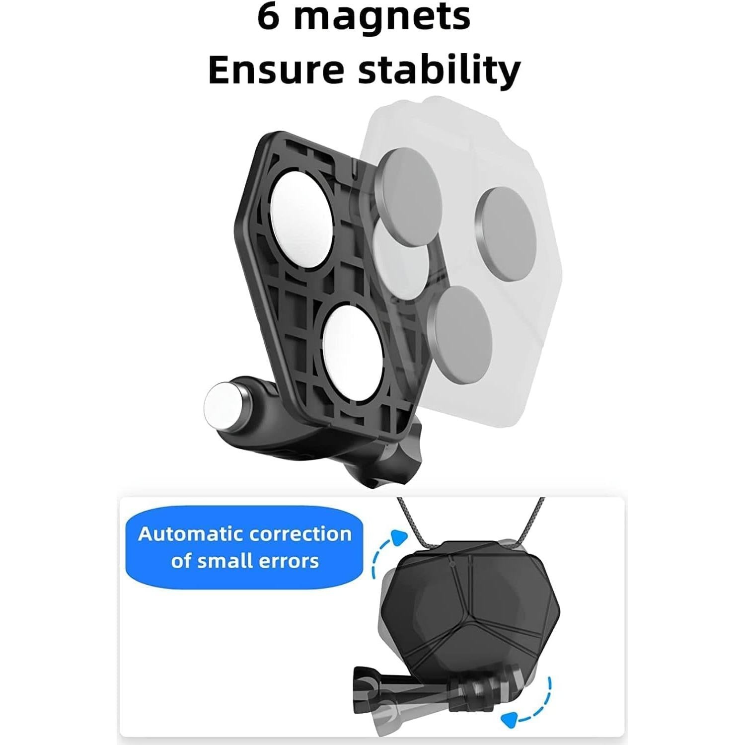 Soporte Magnético para Pecho Rugvis para Cámara de Acción 119g