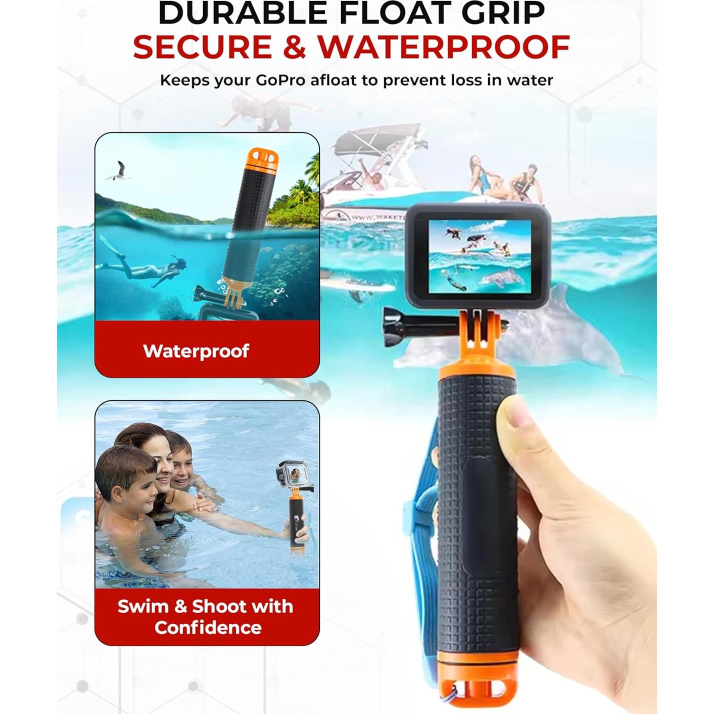 Agarradero Flotante Impermeable Reflex Camera para GoPro