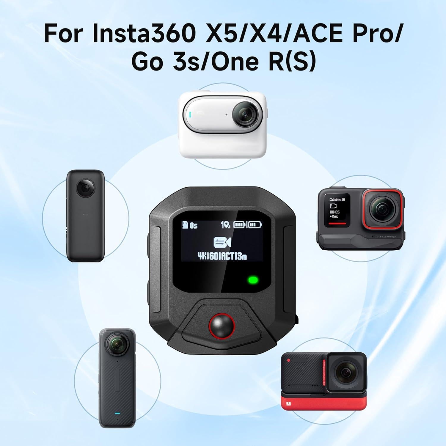 Control Remoto Bluetooth GPS STARTRC para Cámaras Insta360