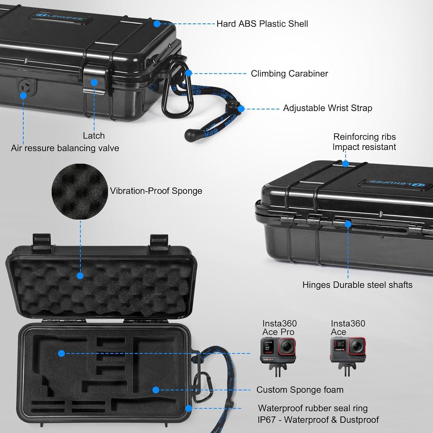 Funda Impermeable Lekufee LK140-8 para Insta360 Ace Pro