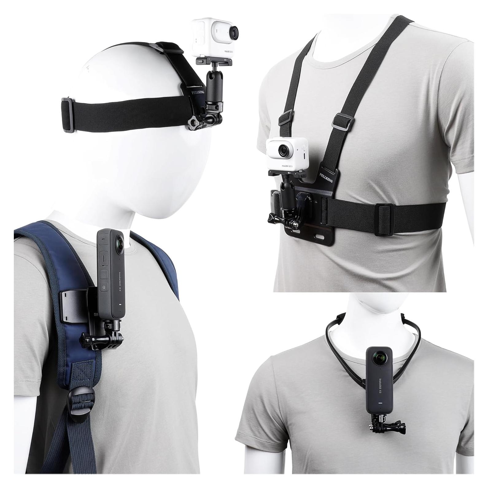 Kit de Accesorios PellKing 4en1 para Cámaras de Acción