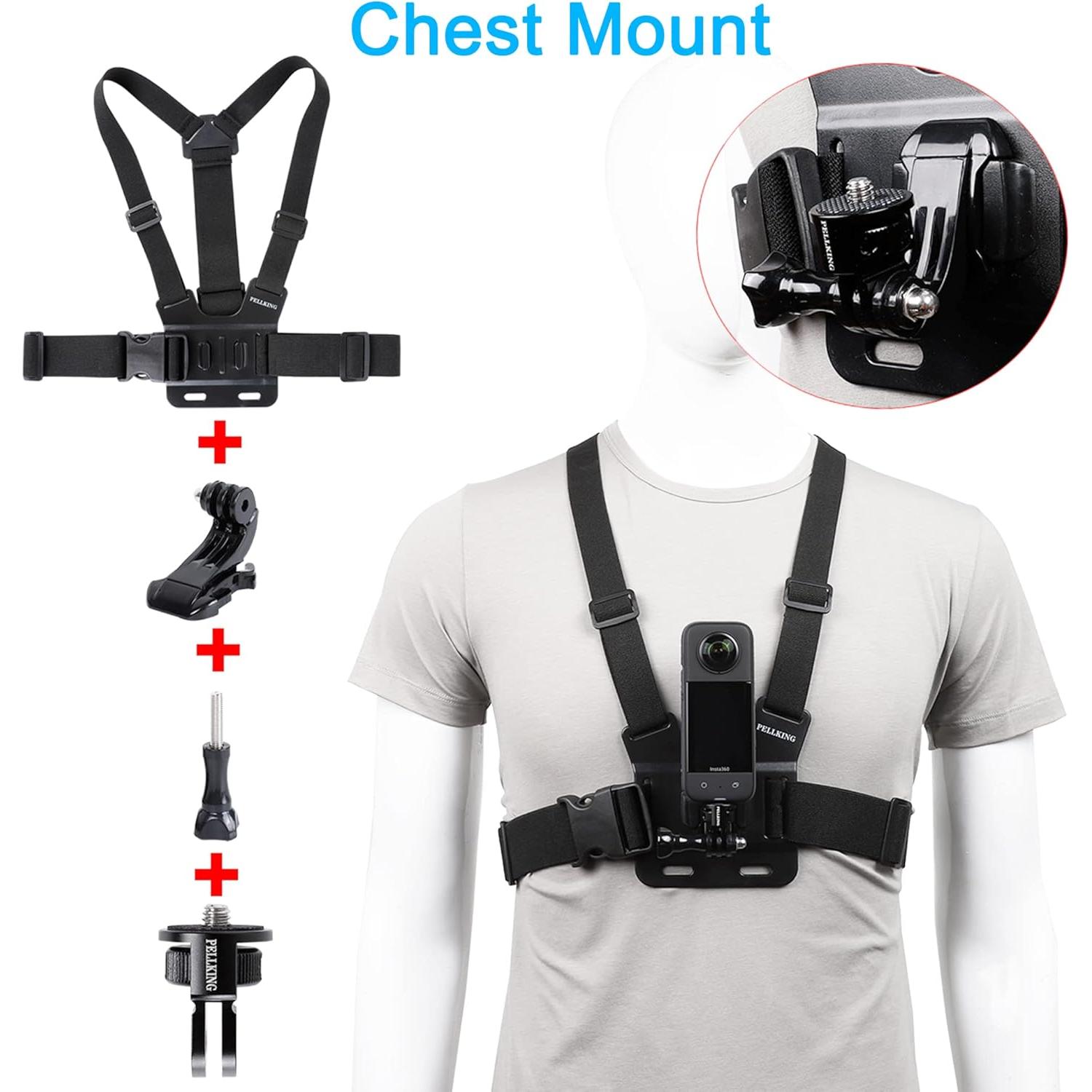 Kit de Accesorios PellKing 4en1 para Cámaras de Acción