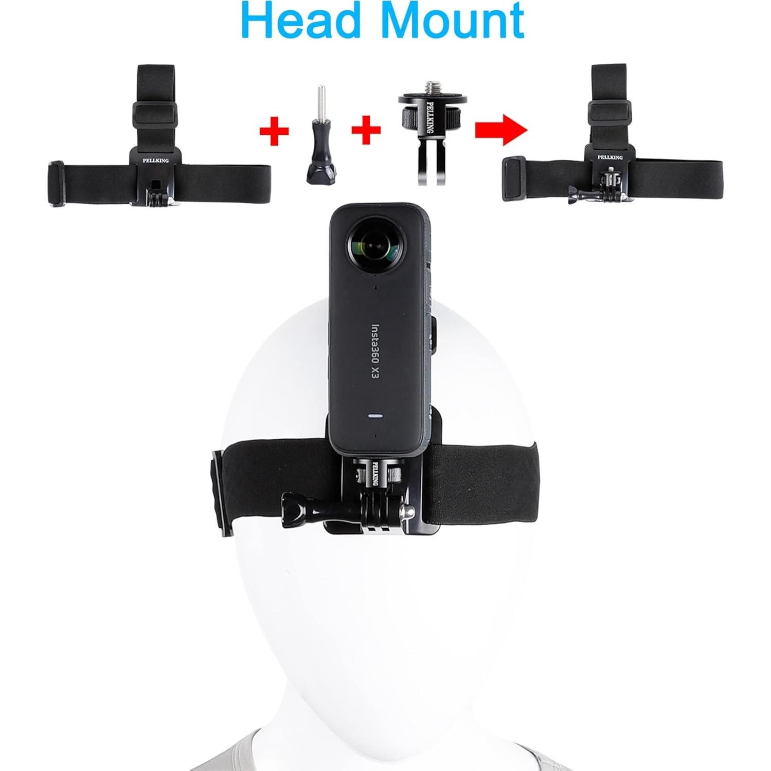 Kit de Accesorios PellKing 4en1 para Cámaras de Acción