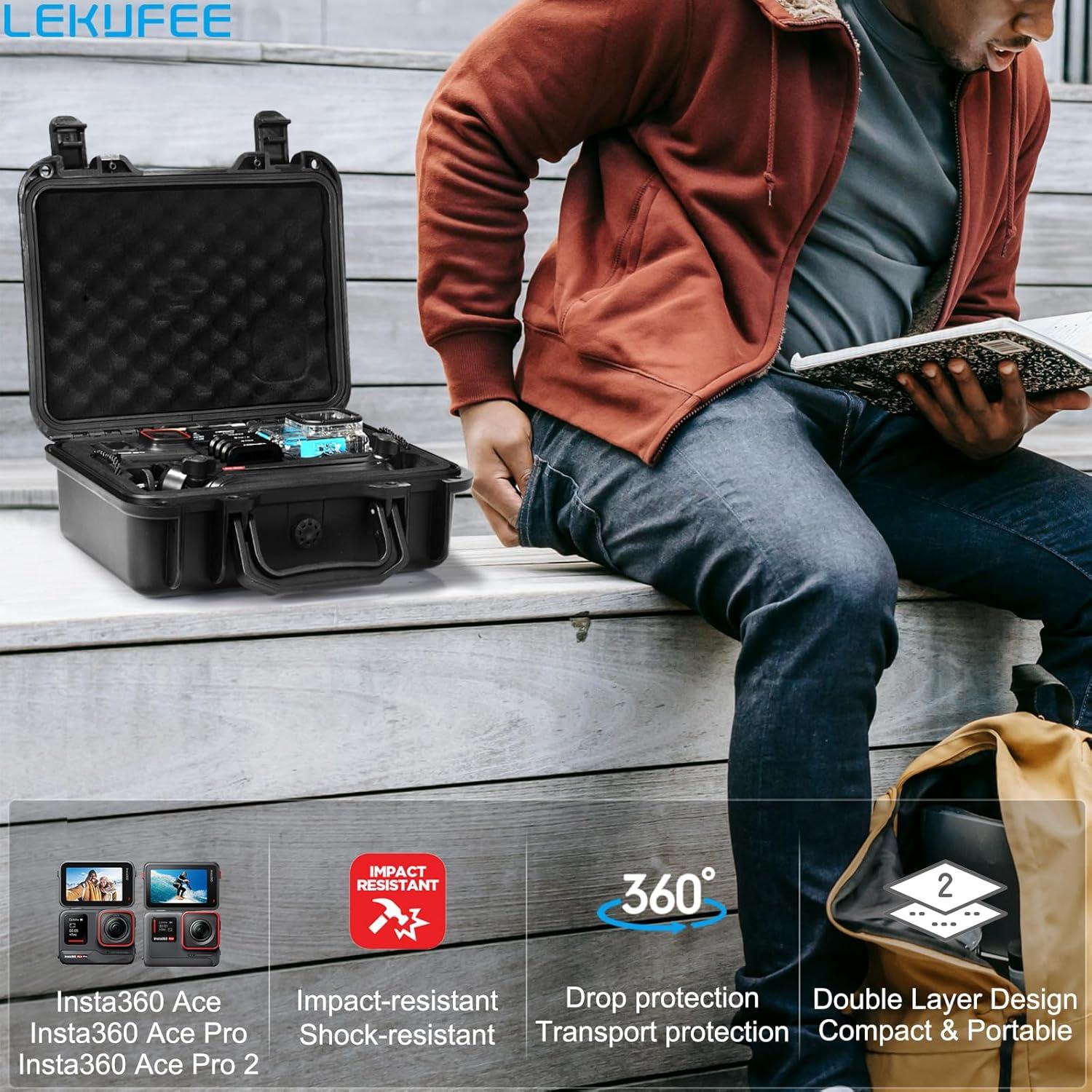 Funda Dura Impermeable Lekufee para Insta360 Ace Pro 2 - LK203