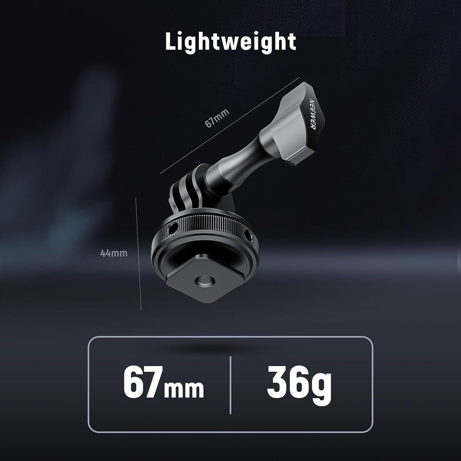 Adaptador de Montaje en Zapata Fría NEEWER GP-63 para Cámaras de Acción