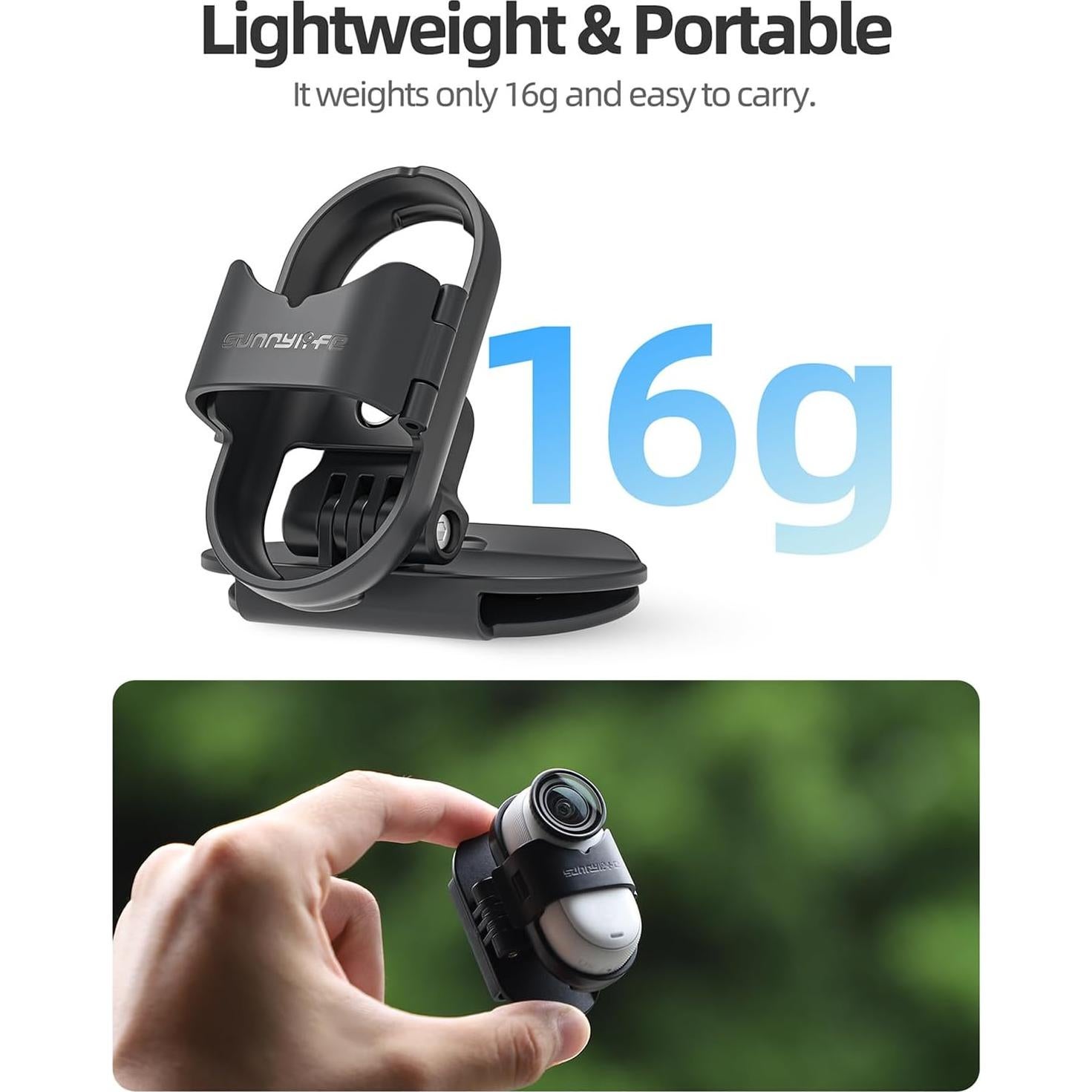 Clip para Sombrero de Cámara de Acción CAPART GO3-S-CV, Rotatable