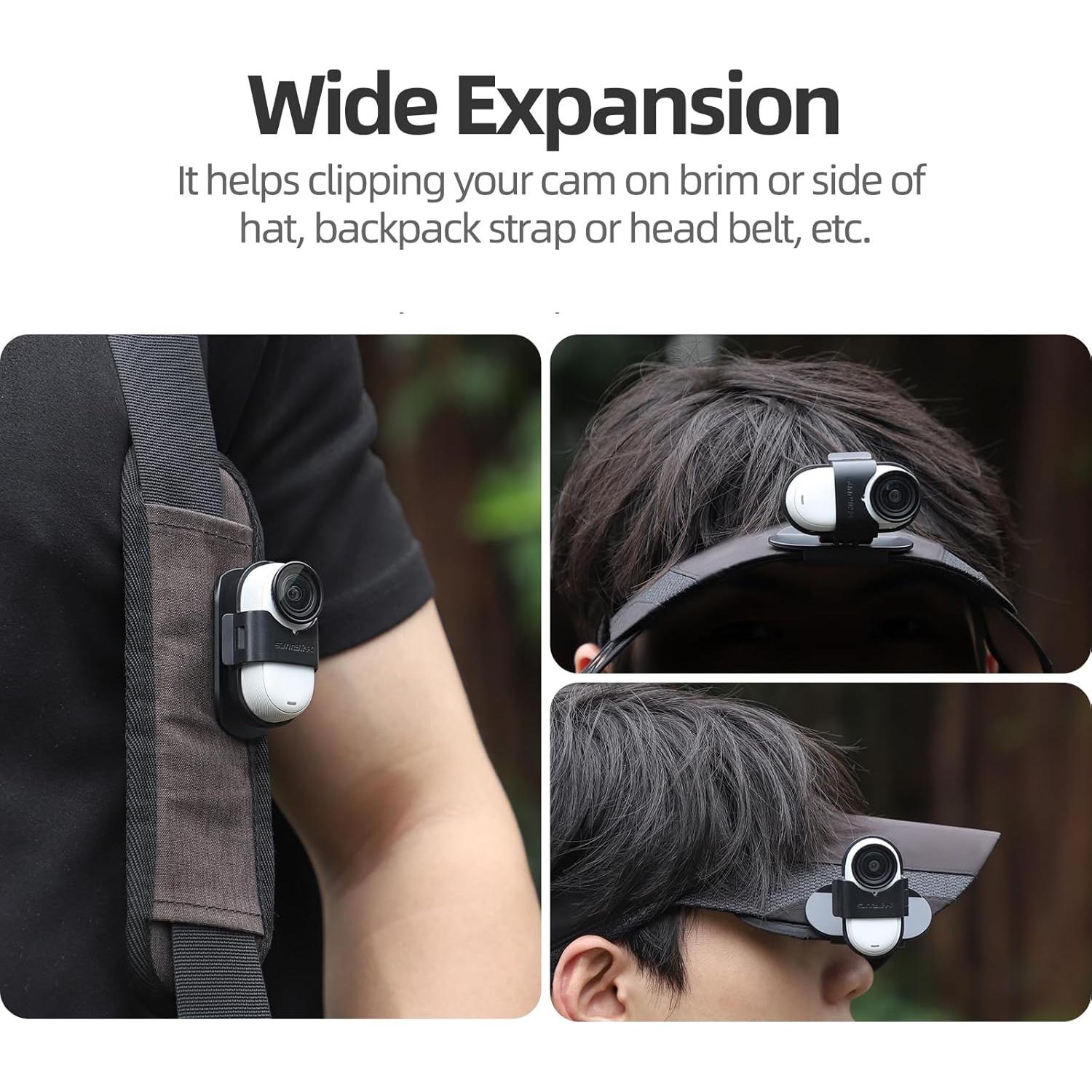 Clip para Sombrero de Cámara de Acción CAPART GO3-S-CV, Rotatable