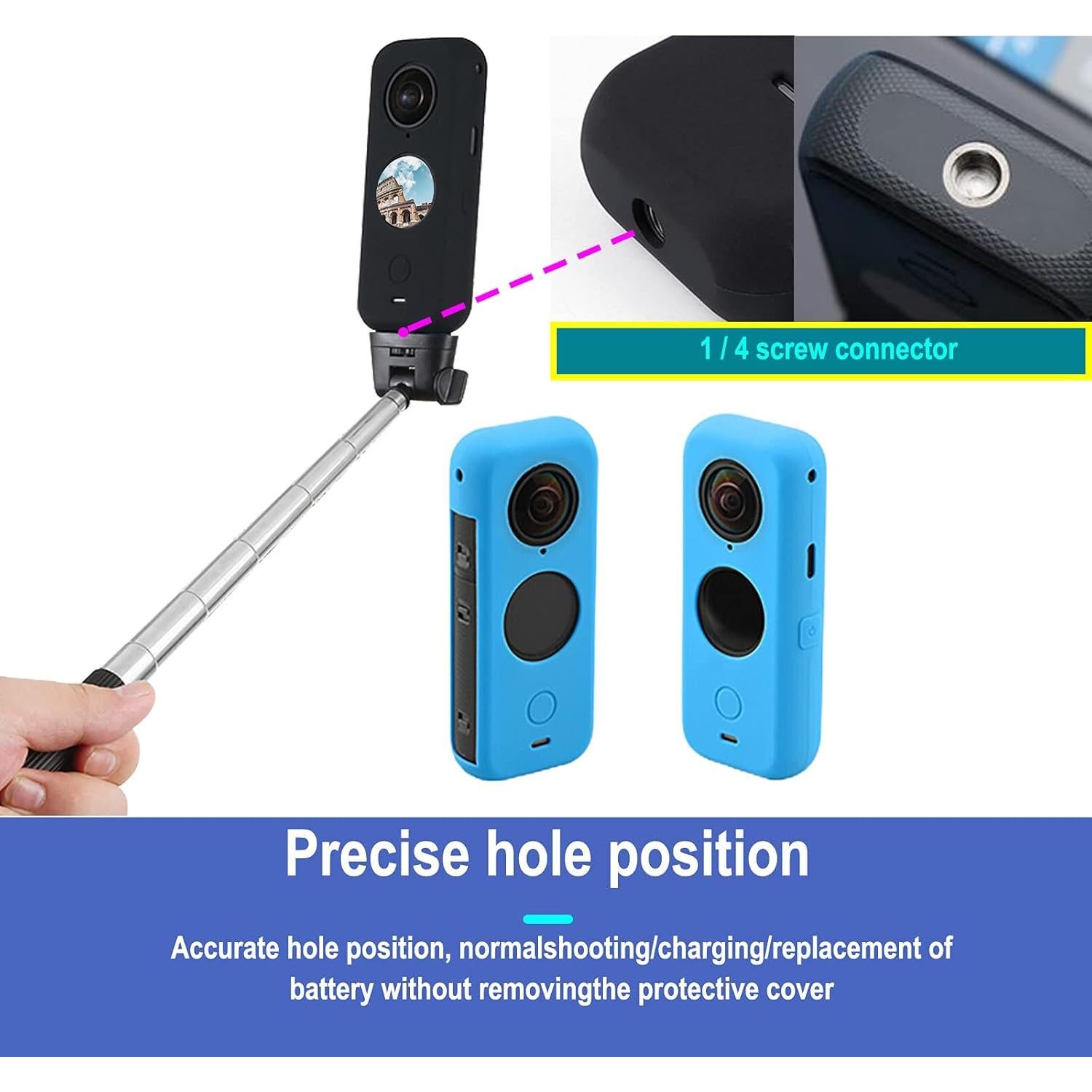 Funda de Silicona y Cubierta de Lente para Insta360 One X2