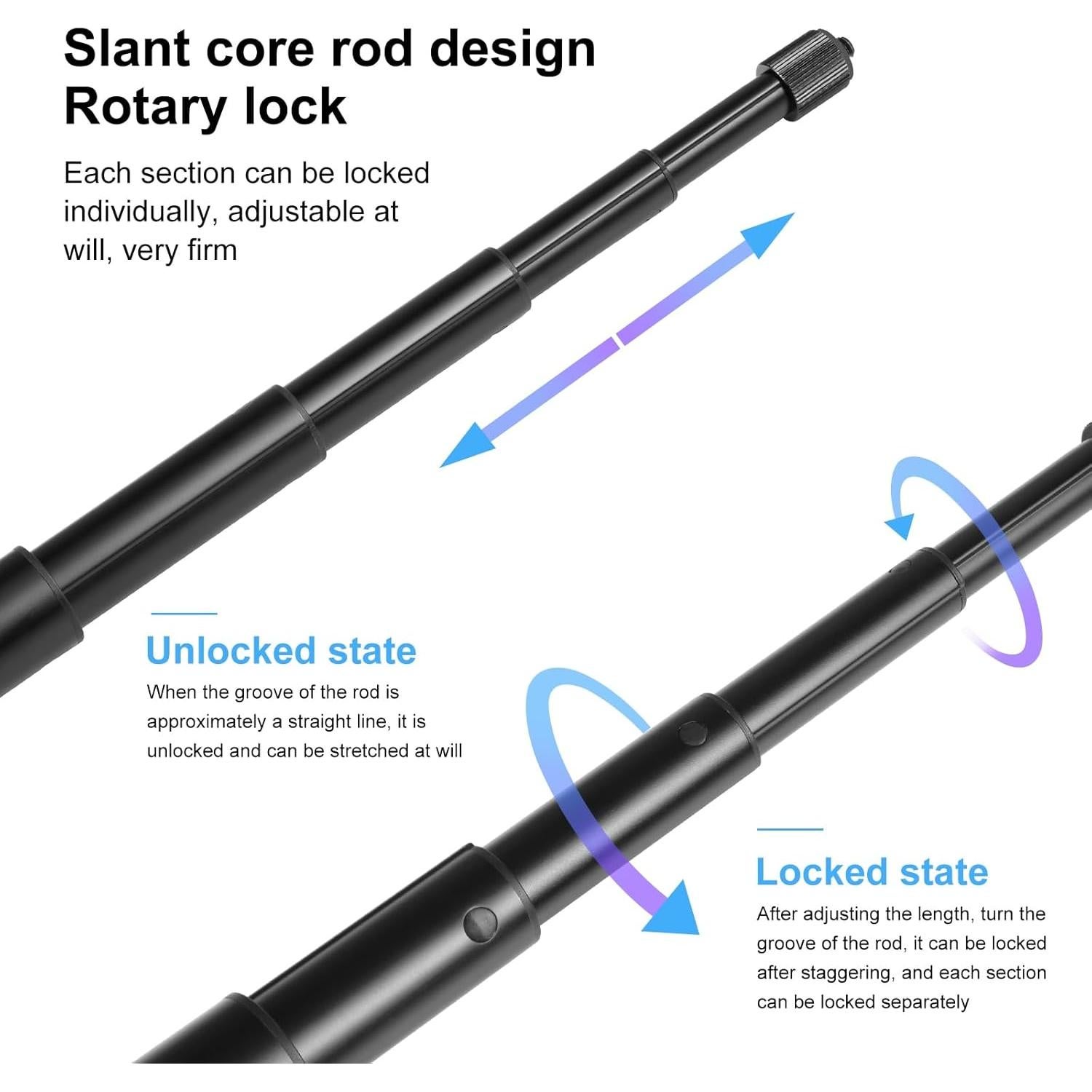 Soporte de Manillar para Cámara TzezFoz - Palos de Selfie 27.94-113.5 cm