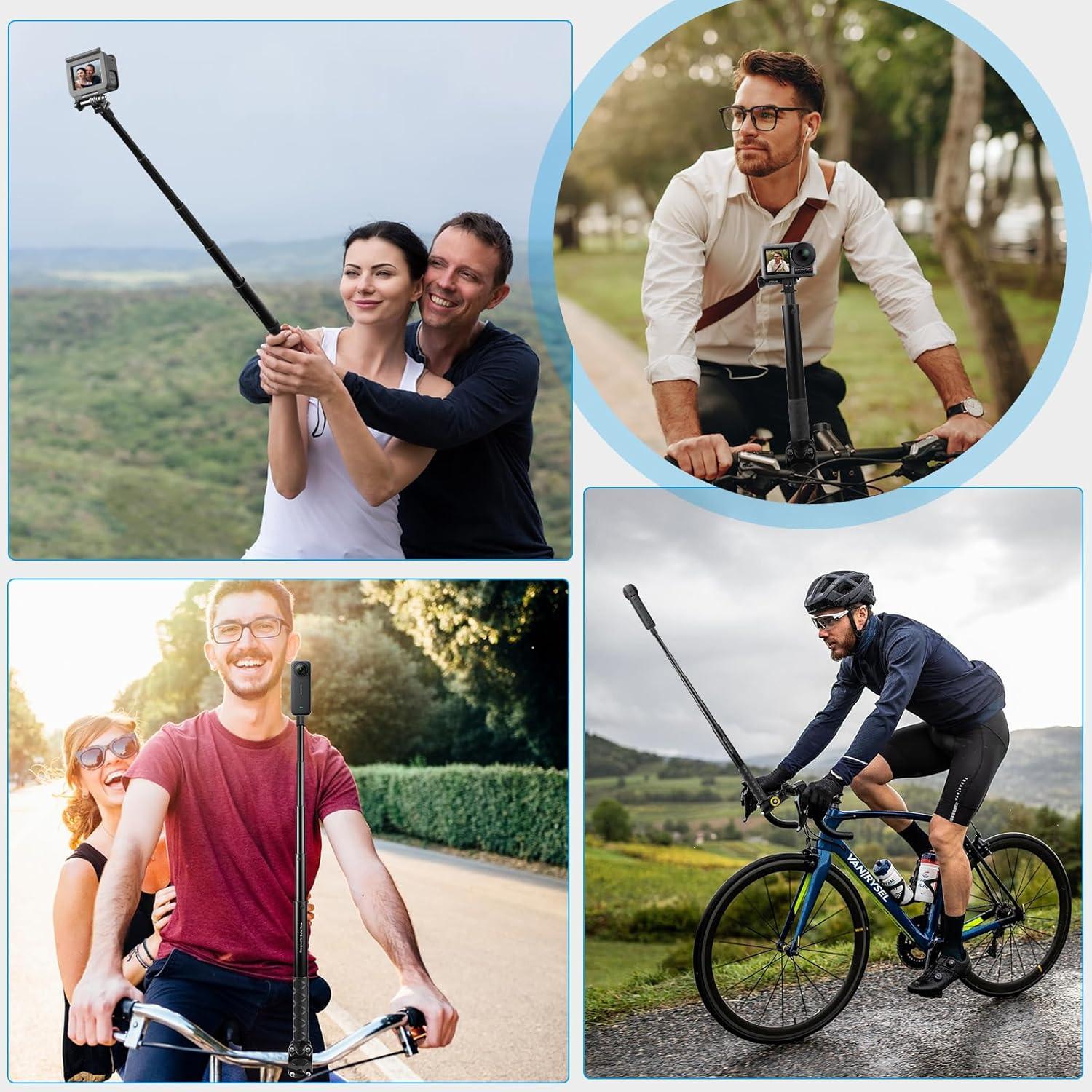 Soporte de Manillar para Cámara TzezFoz - Palos de Selfie 27.94-113.5 cm