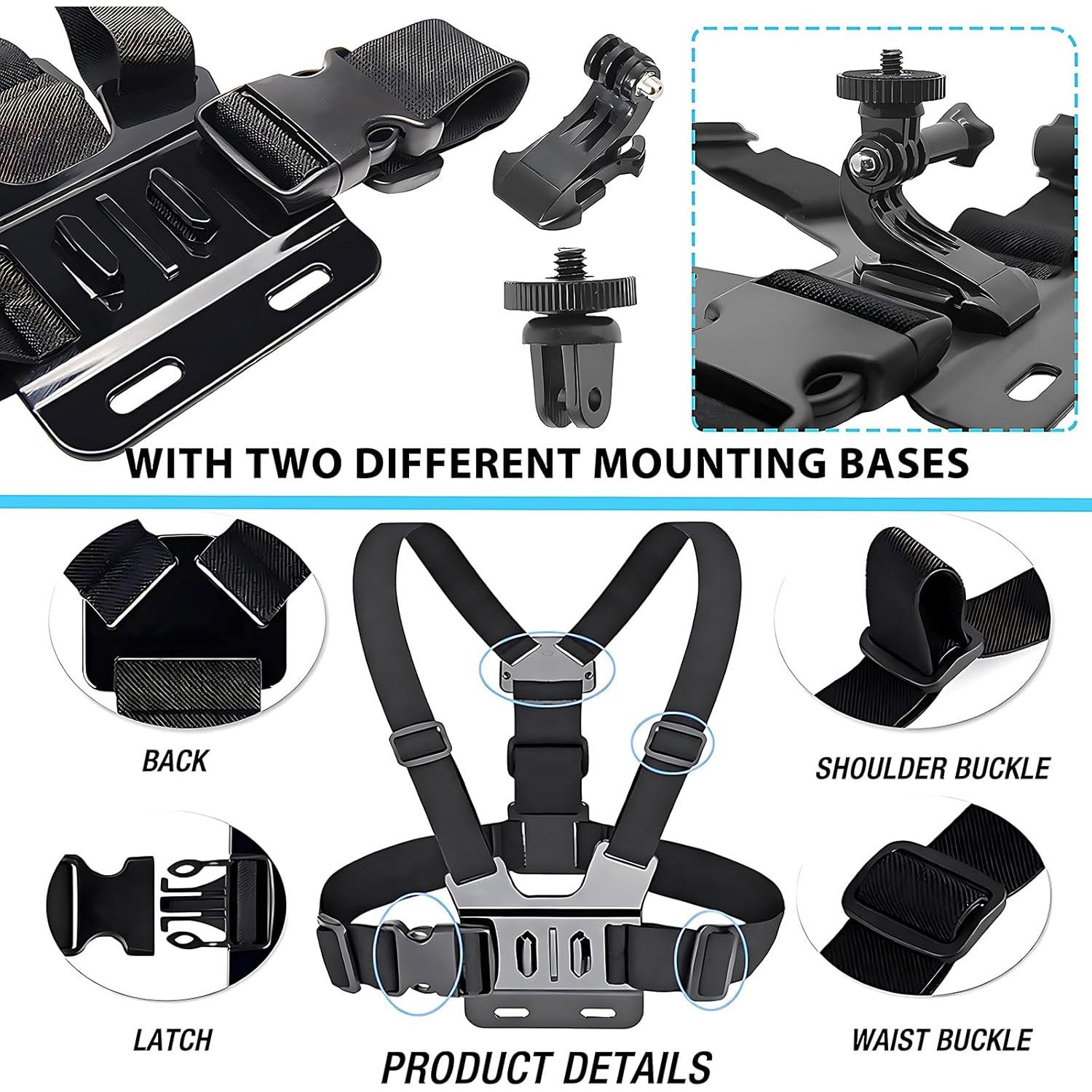 Arnés de Montaje en el Pecho Ajustable SRUIM para Cámaras