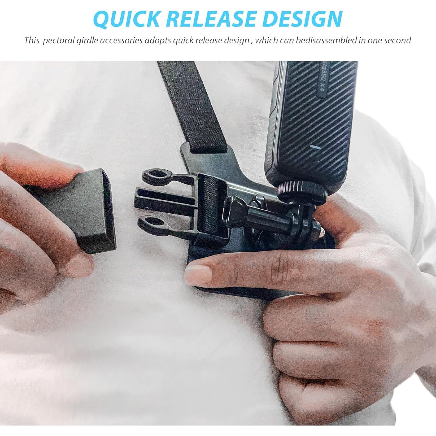 Arnés de Montaje en el Pecho Ajustable SRUIM para Cámaras