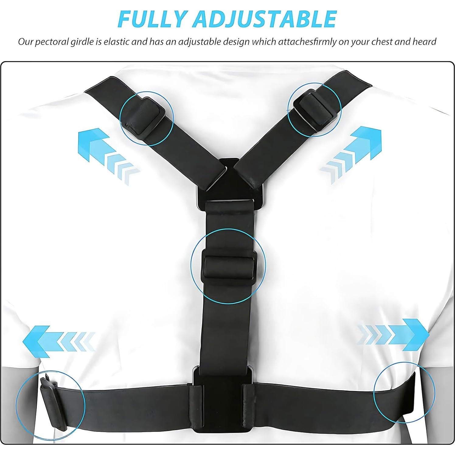 Arnés de Montaje en el Pecho Ajustable SRUIM para Cámaras