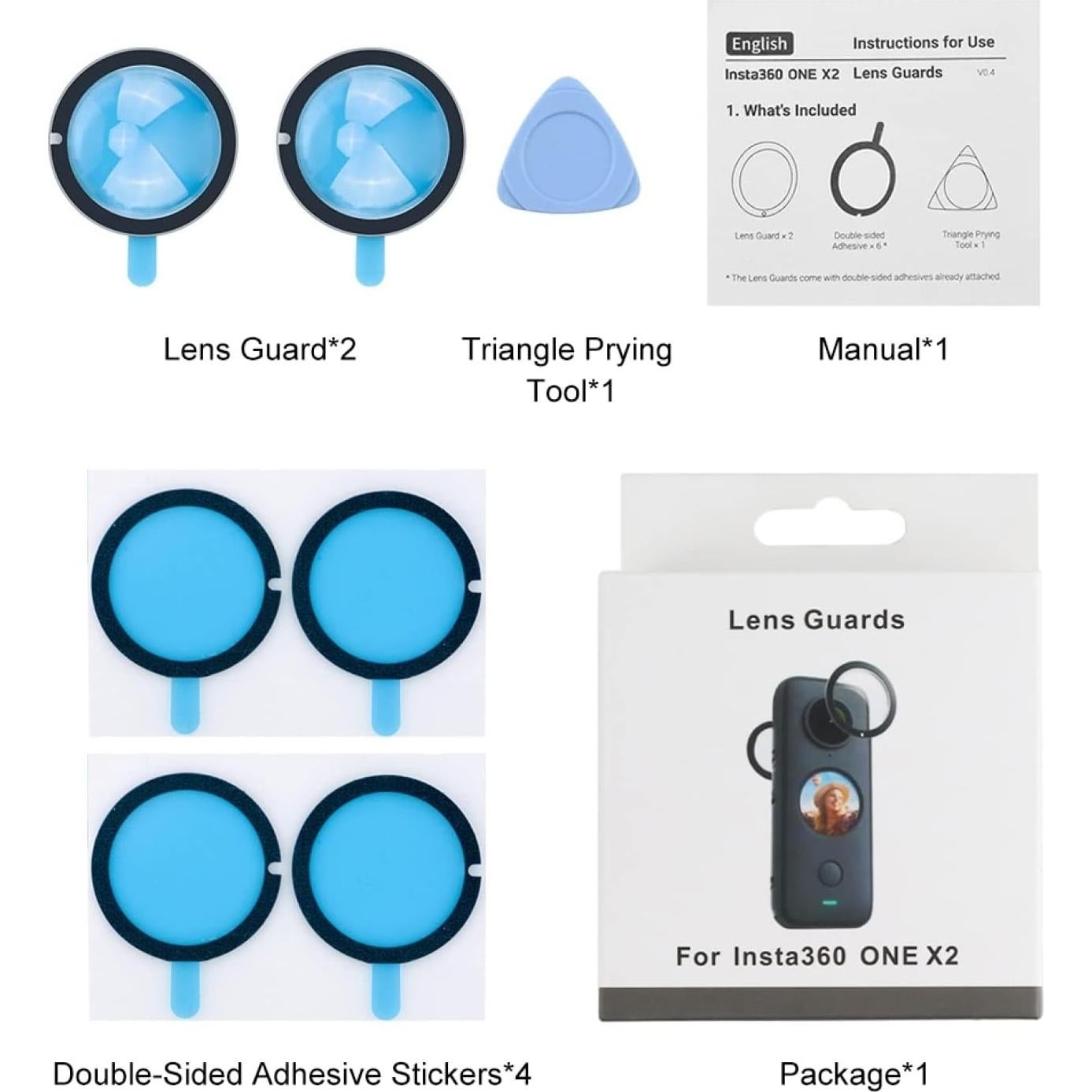 Cubierta Protectora de Lente PULUZ para Insta360 One X2