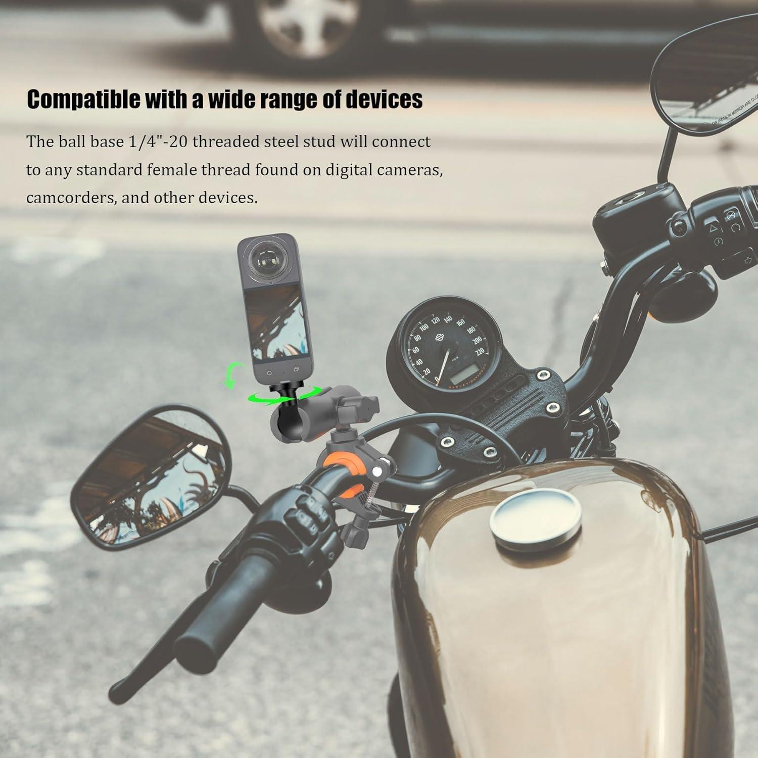 Adaptador de Montaje de Bola Liveda 1" con Rosca 1/4"-20