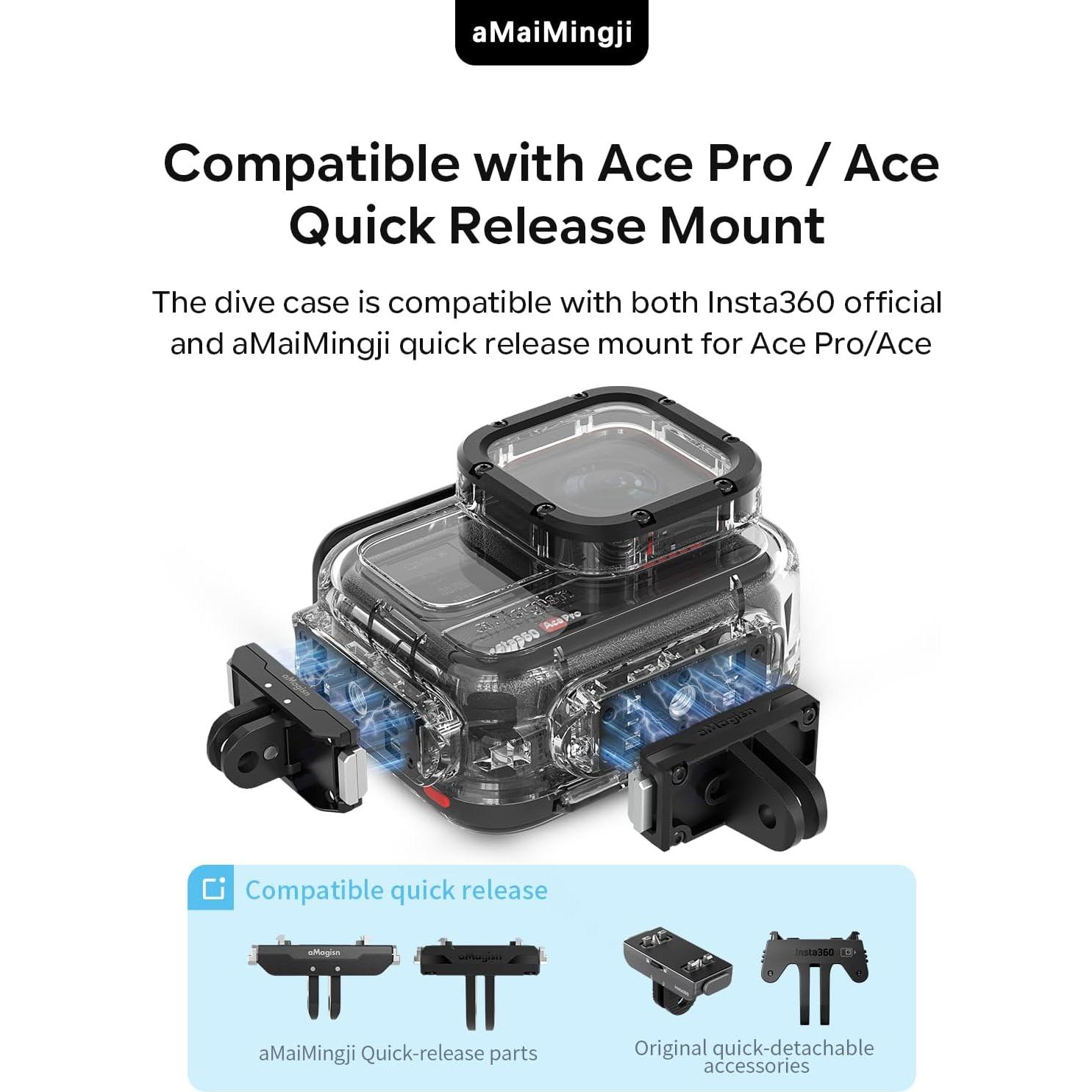 Funda de Buceo Impermeable a 60M para Insta360 Ace Pro