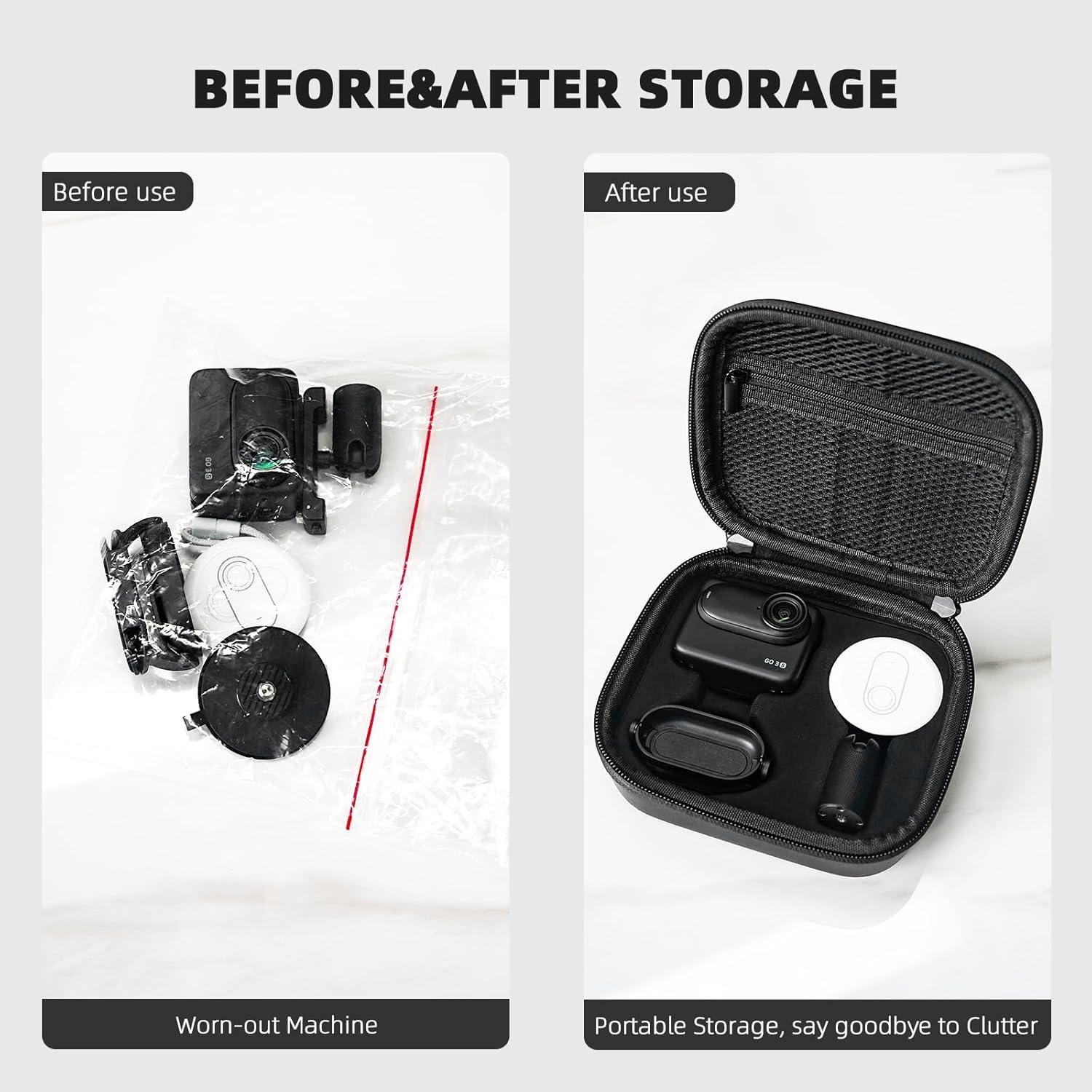 Funda de Transporte BRDRC para Insta 360 GO 3S - Bolsa Protectora Dura