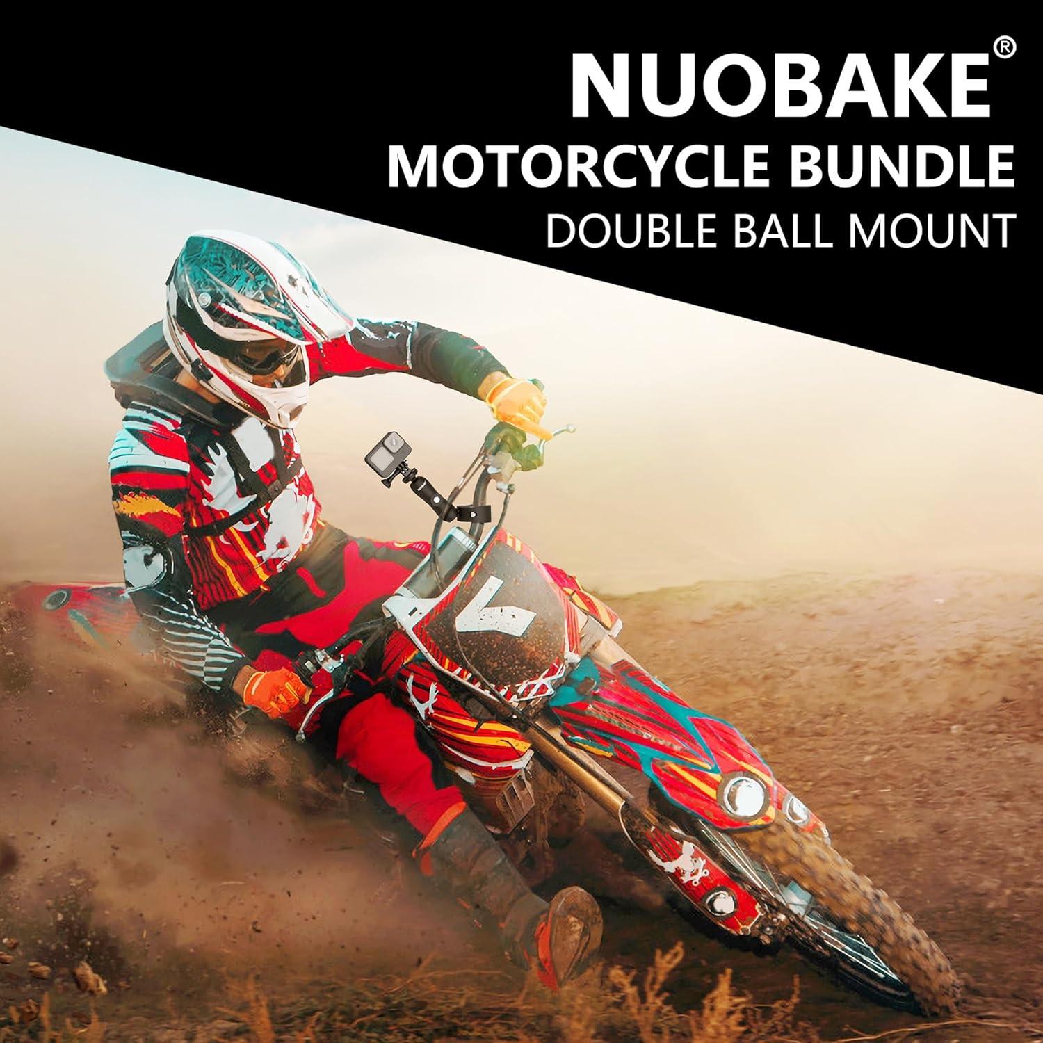 Kit de Montaje para Manillar de Motocicleta NUOBAKE con Palo de Selfie