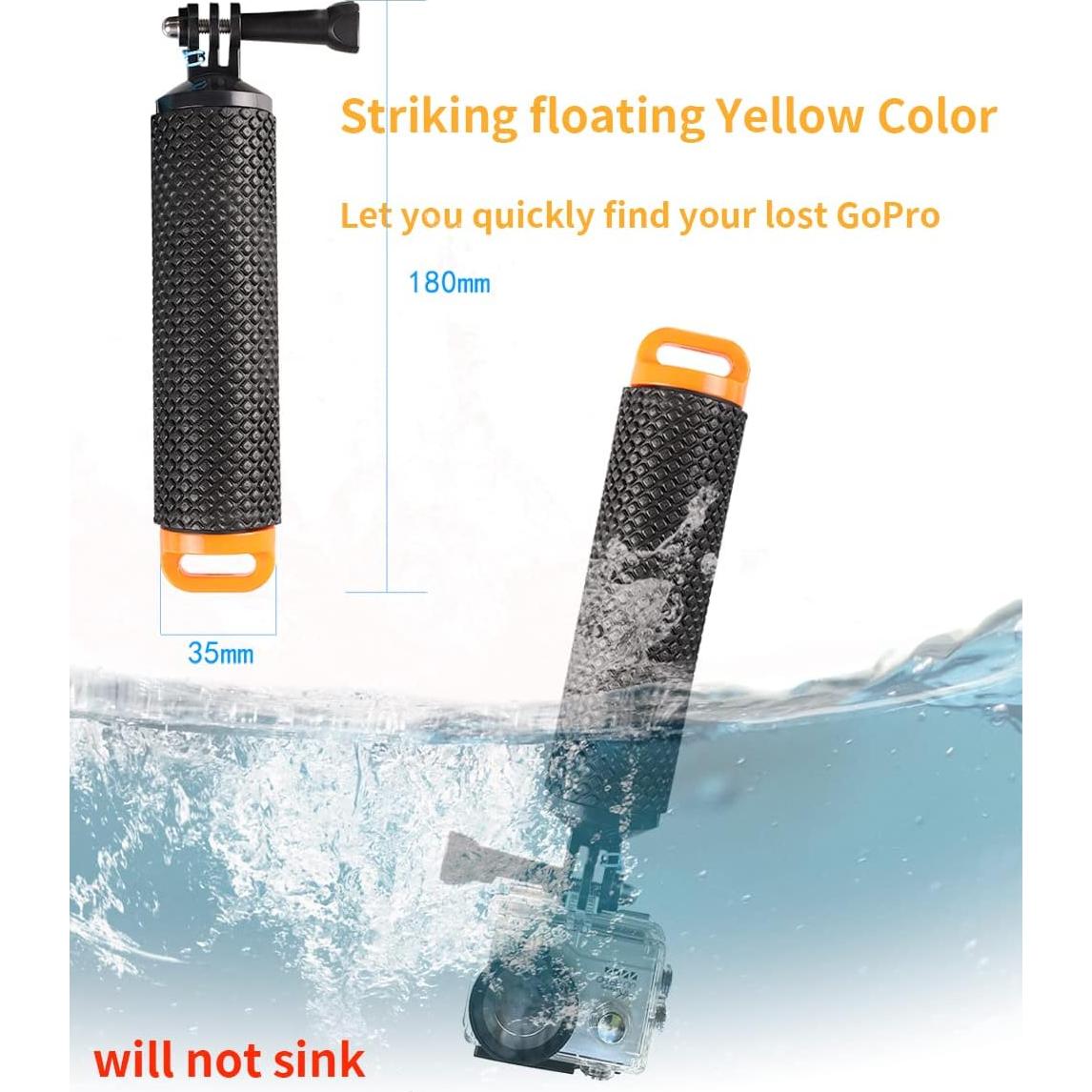 Soporte Flotante para GoPro y Cámaras Submarinas Lekullna