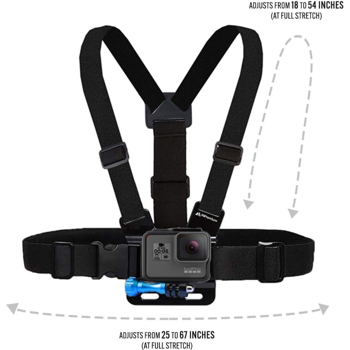 Arnés de Pecho y Correa para Cabeza MiPremium para GoPro