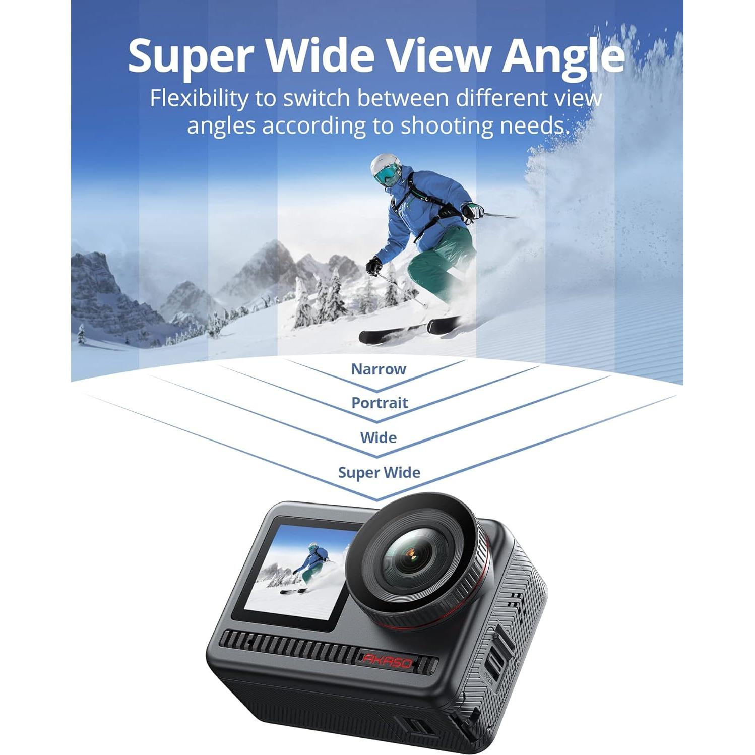 Cámara de Acción AKASO Brave 8 4K 60FPS 48MP Impermeable