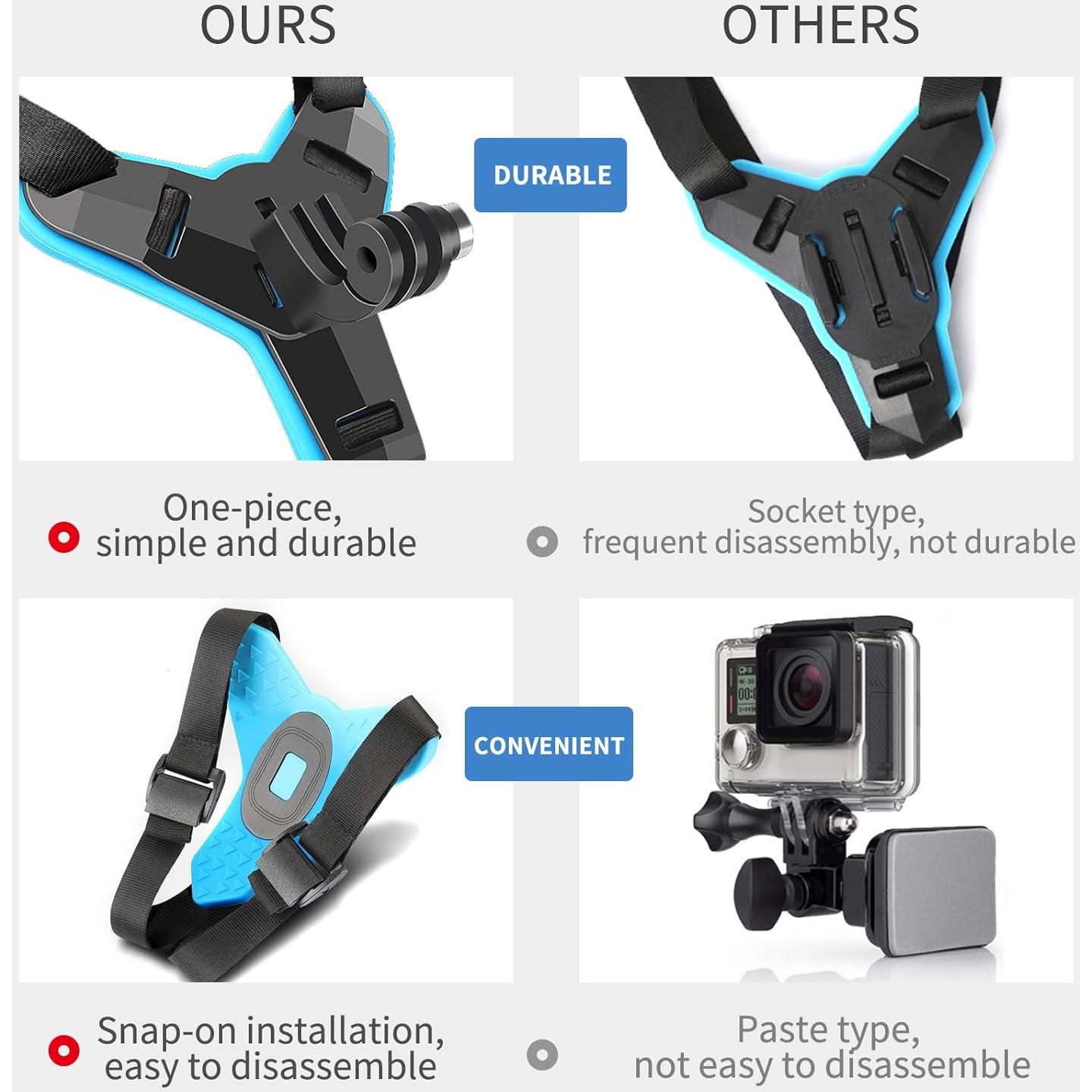 Soporte de Montaje en Barbilla para Casco D&F - GoPro Hero 12/11/10/9/8/7/6/5/4/3