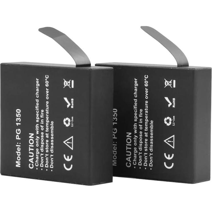Baterías Recargables AKASO Brave 7 LE 2x1350mAh con Cargador USB