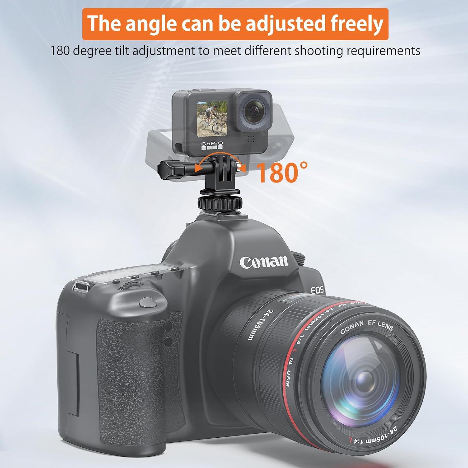 Adaptador de Montaje VRIG para GoPro Hero 10/9/8/7/6/5 y DJI Osmo Action