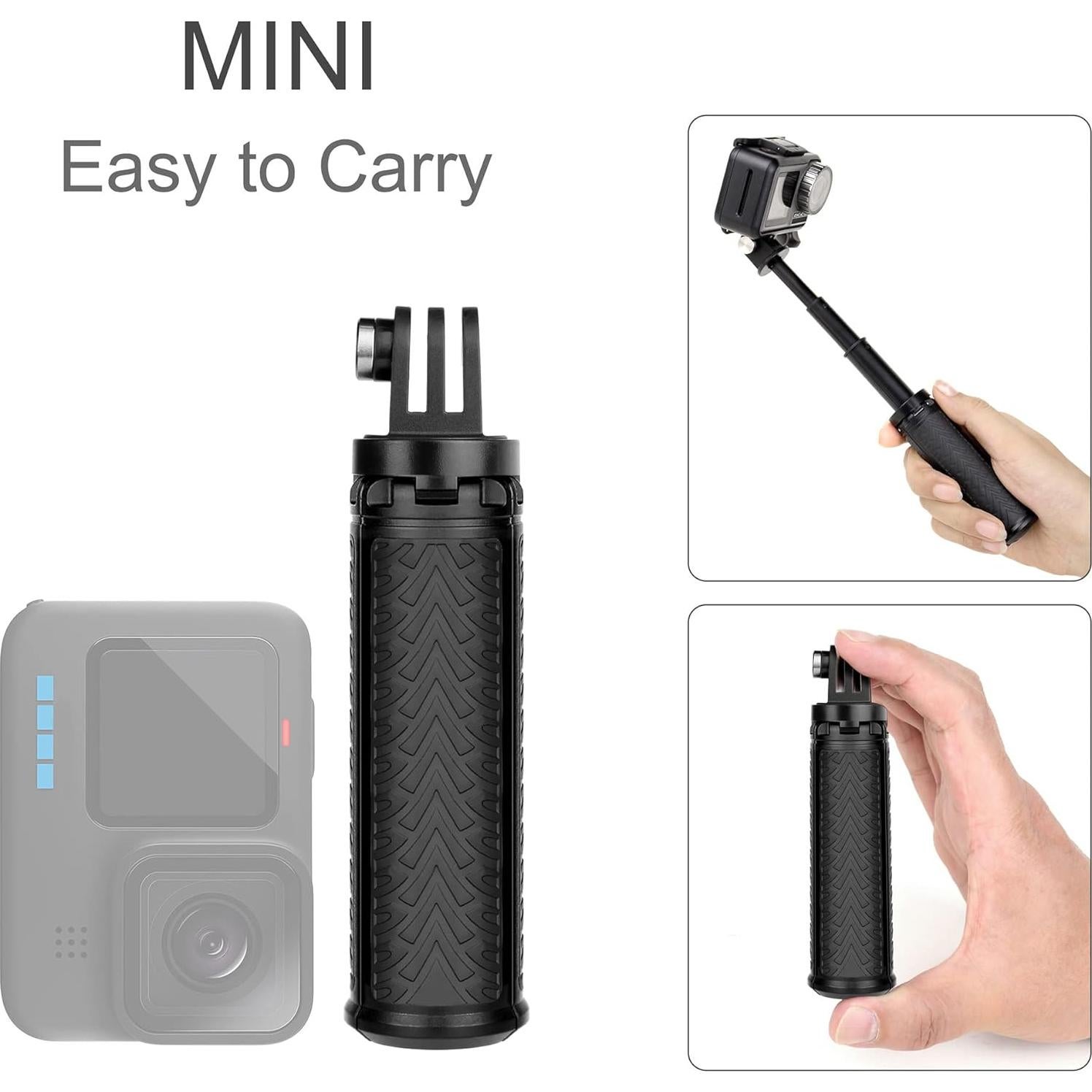 Mini Mango de Agarre Soporte Tripode GEPULY 23.37 cm para GoPro y Teléfonos