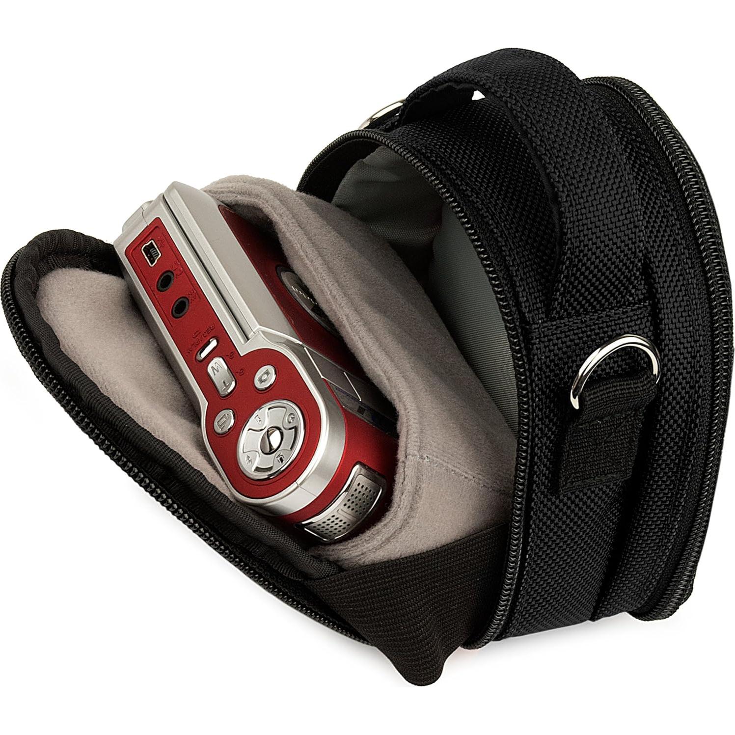 Protective Slim Camera Case Pouch Bag Compatible with Akaso EK7000, Brave 4 6 Plus 7 LE, V50X V50 Pro SE Elite Action Camera (Black)