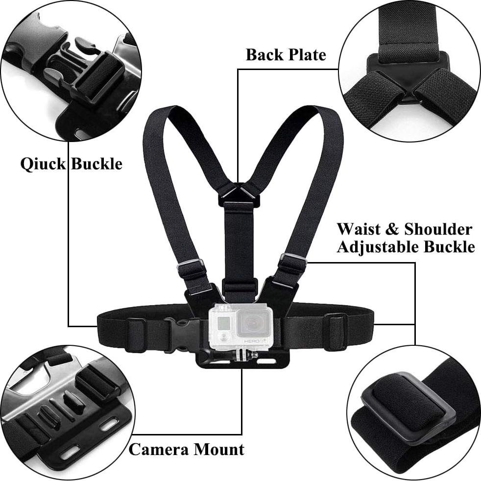 Arnés de Pecho Ajustable ASOCEA para Cámara de Acción