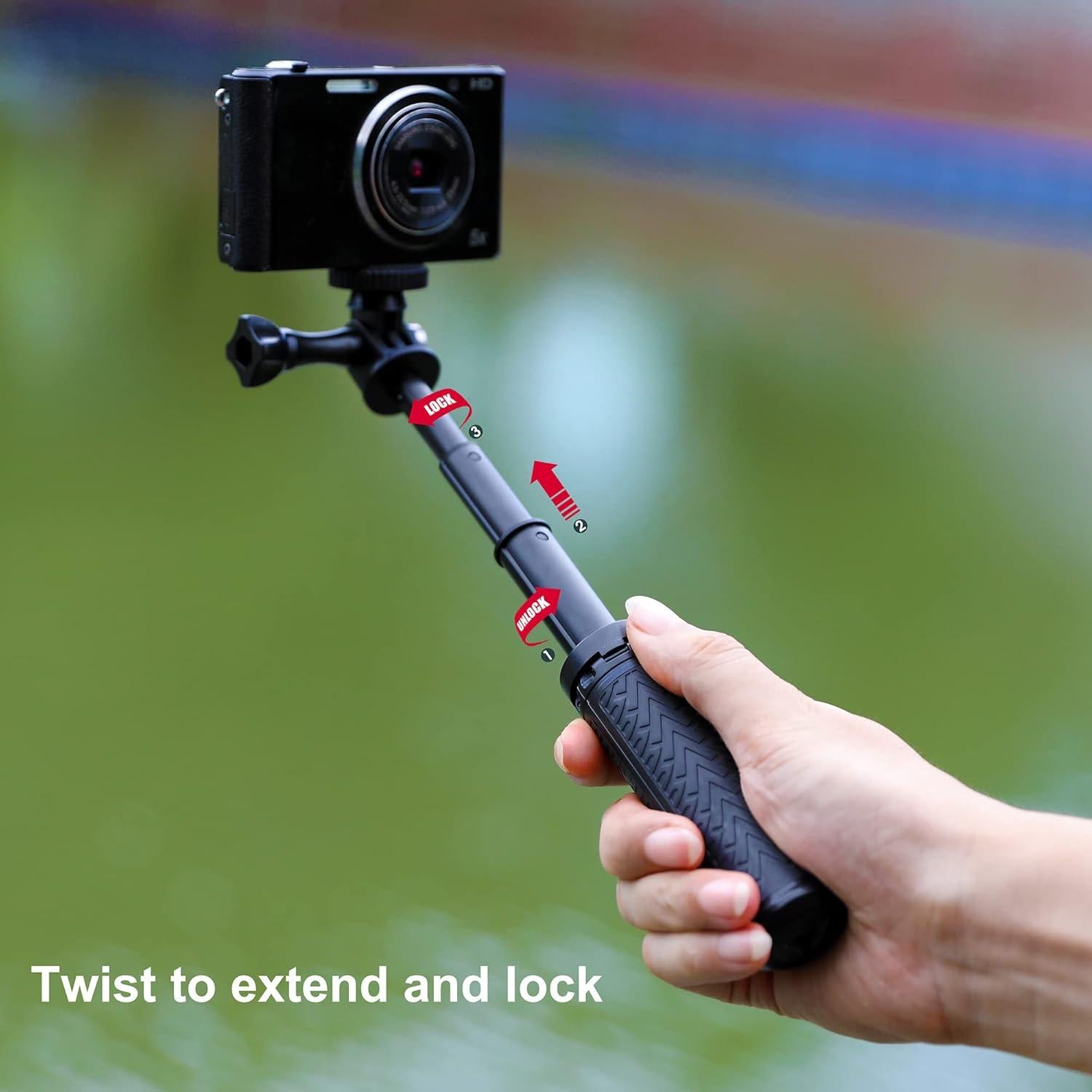 Selfie Stick Extensible SOONSUN para GoPro y Cámaras de Acción