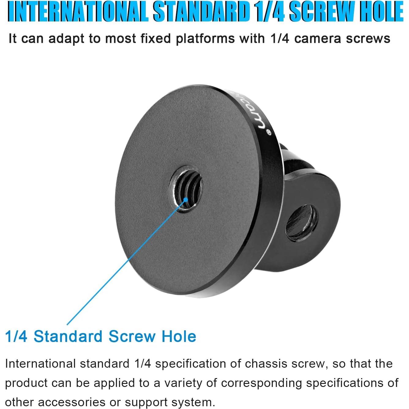 Adaptador de Trípode de Aluminio Forevercam para Cámaras de Acción