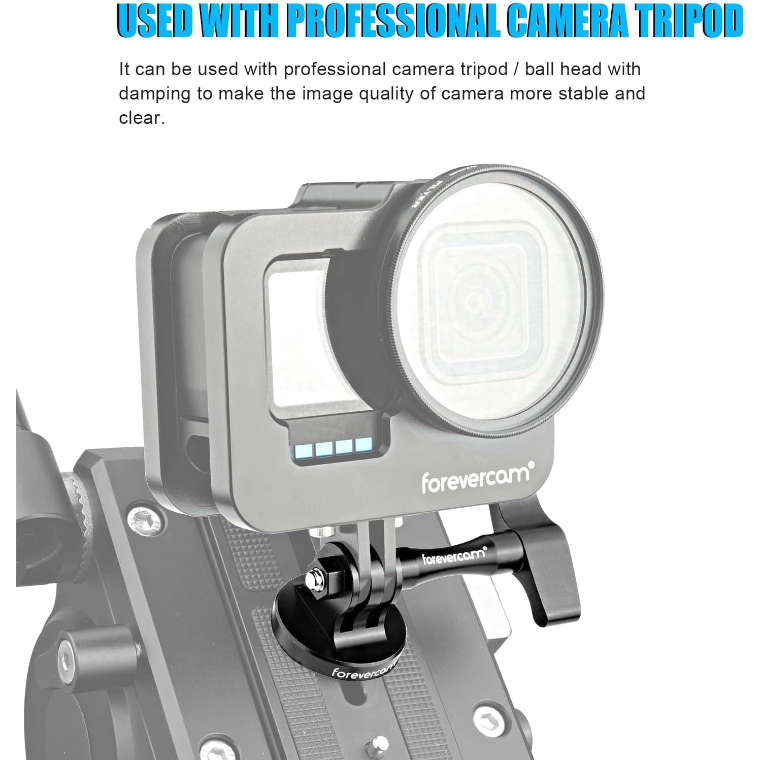 Adaptador de Trípode de Aluminio Forevercam para Cámaras de Acción