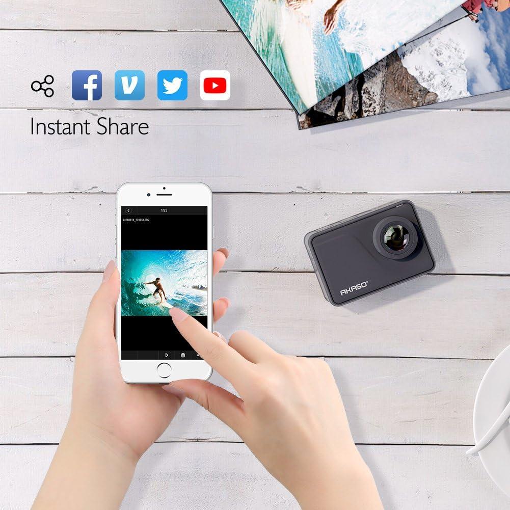 Cámara de acción AKASO V50 Pro 4K 20MP WiFi sumergible 30m