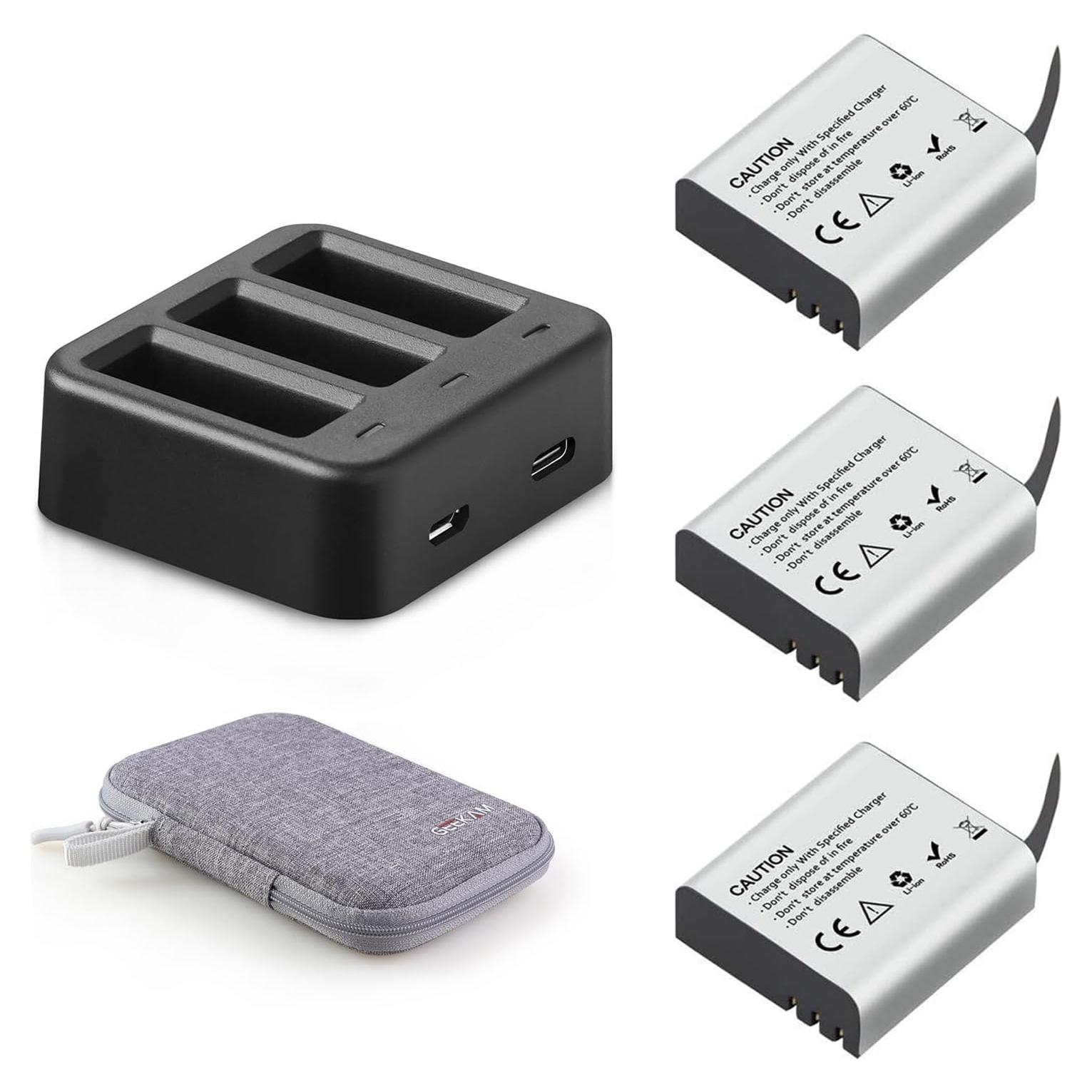 Baterías recargables 1350mAh GeeKam para cámaras de acción