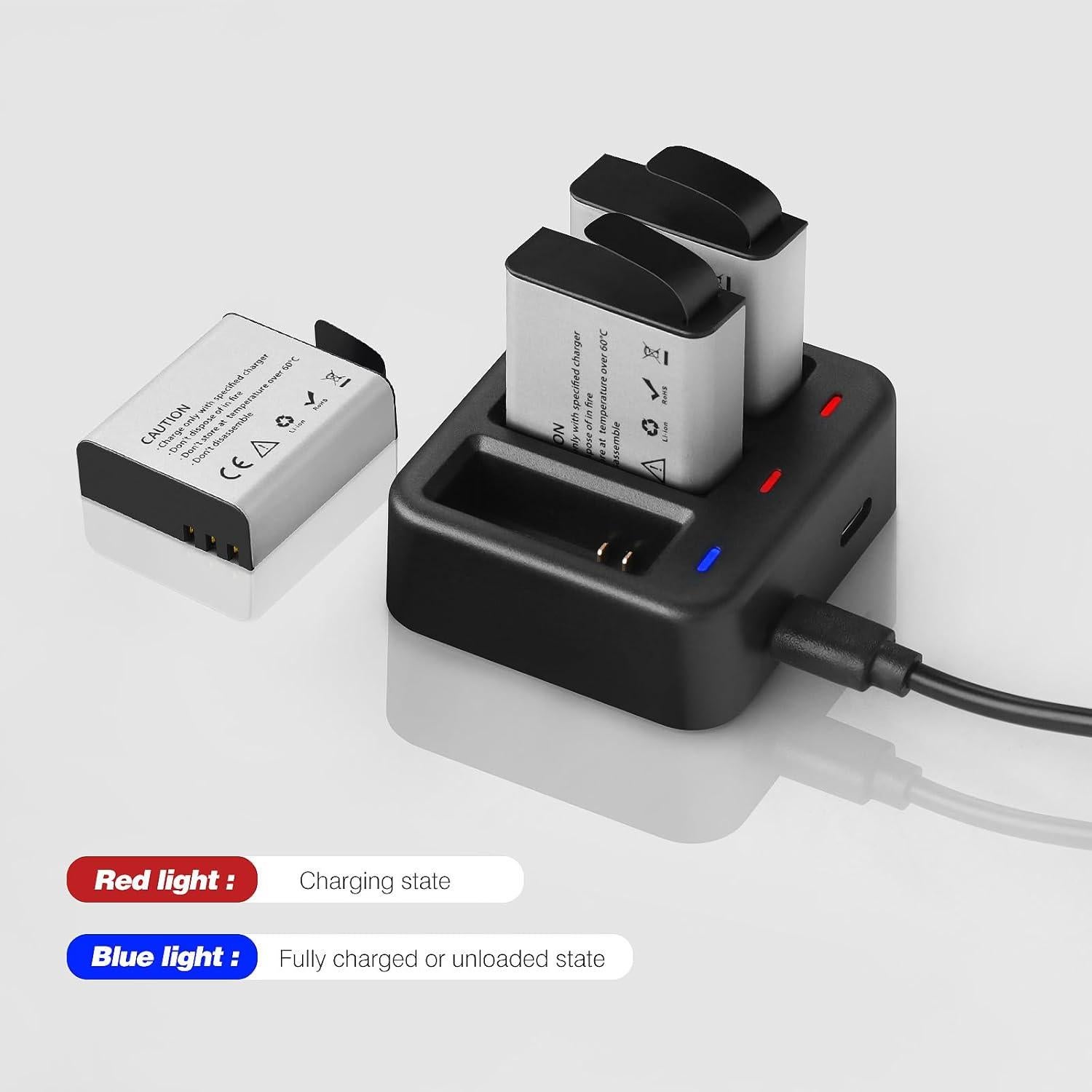 Baterías recargables 1350mAh GeeKam para cámaras de acción