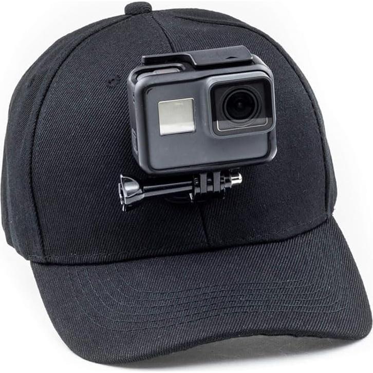 Montura de Gorra de Béisbol Reflex para Cámara de Acción Negra