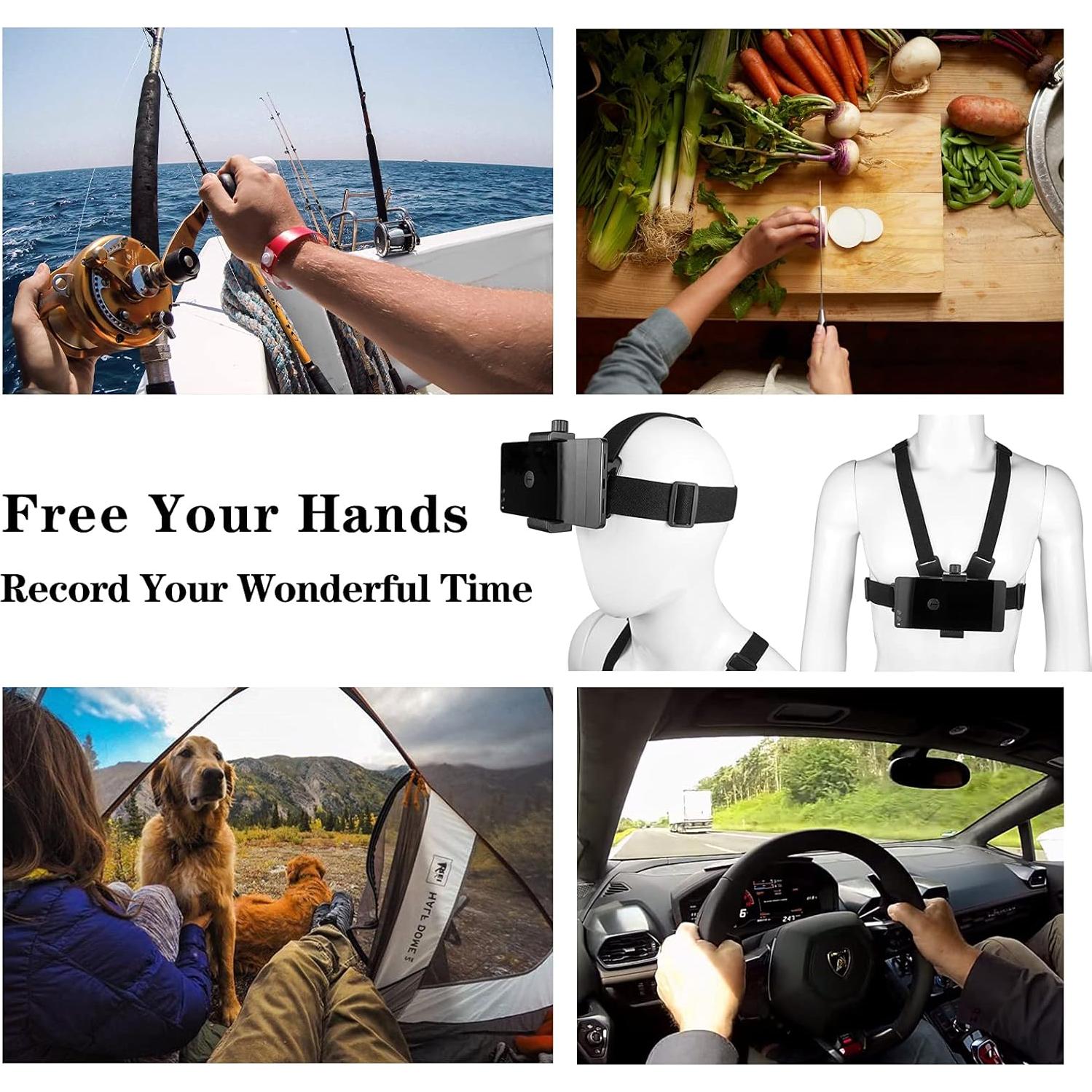 Arnés de Montaje en el Pecho Dream Bull para Teléfono y Cámara