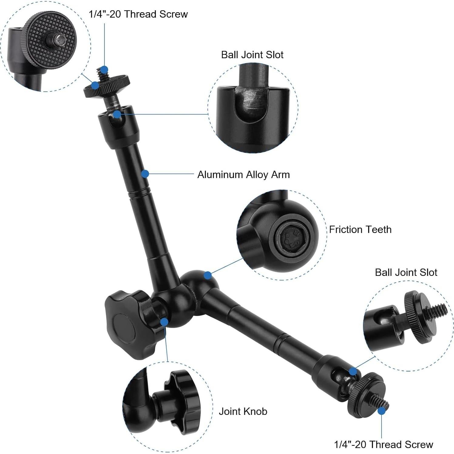 Soporte Magnético para Cámara Mippko con Brazo Ajustable 25.5 cm