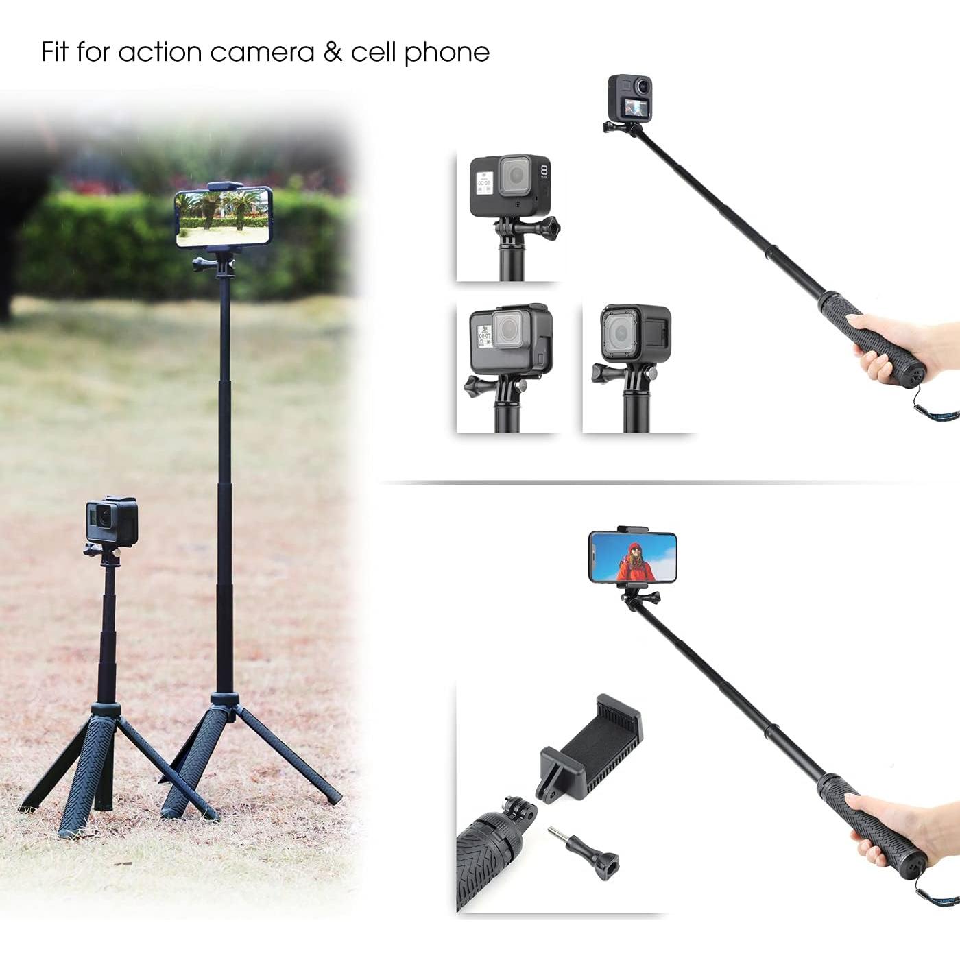 Bastón de Selfie Impermeable SOONSUN 3 en 1 para GoPro y Móviles