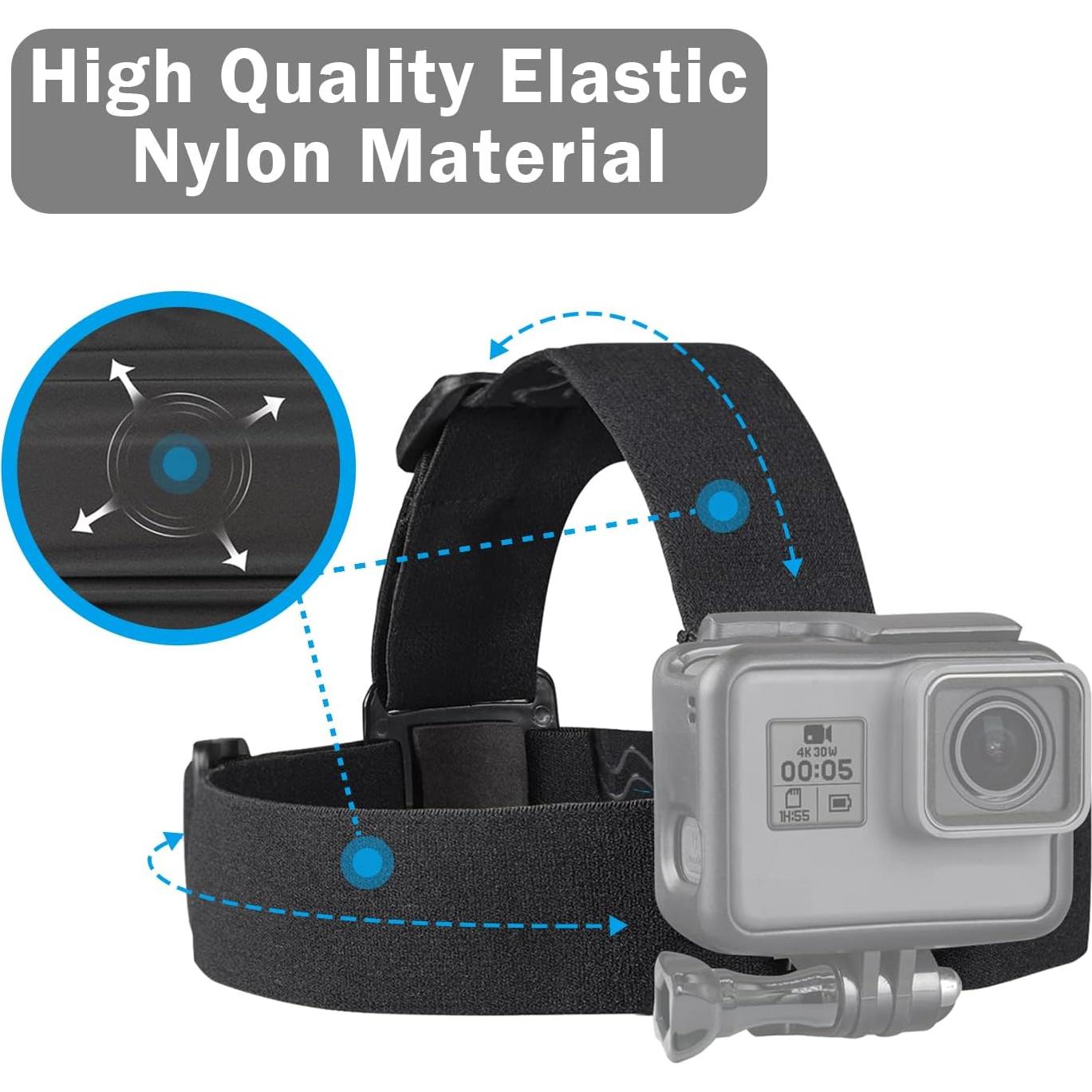 Soporte de Cabeza Ajustable Haoyou para Cámaras de Acción