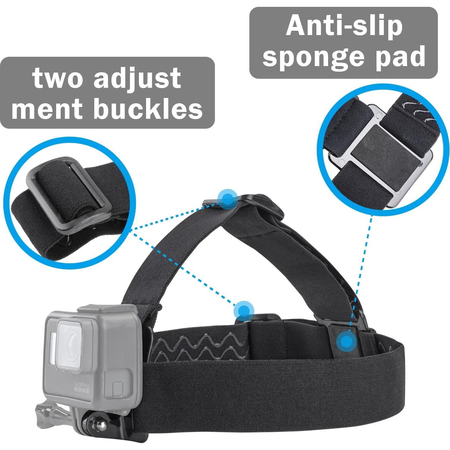 Soporte de Cabeza Ajustable Haoyou para Cámaras de Acción