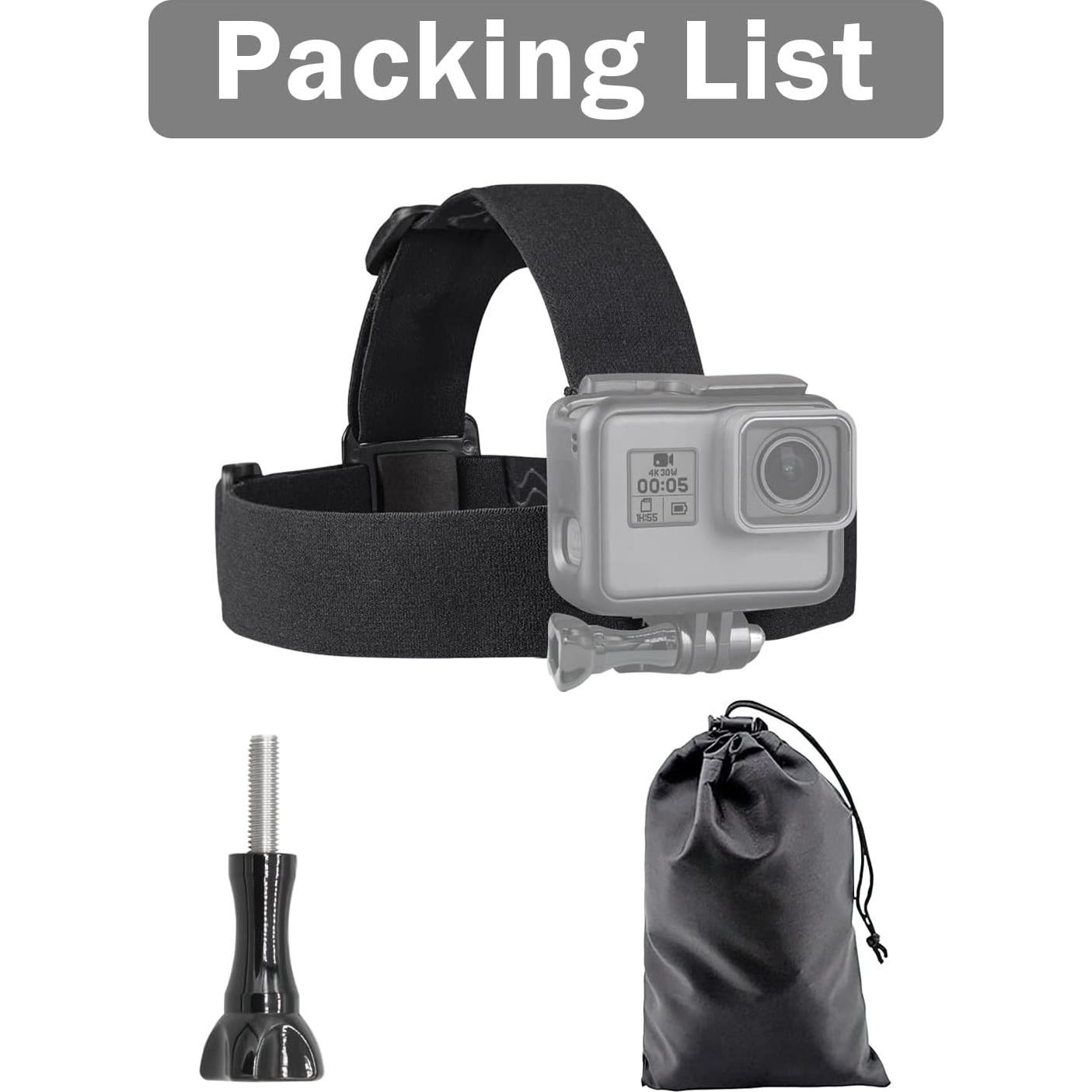 Soporte de Cabeza Ajustable Haoyou para Cámaras de Acción